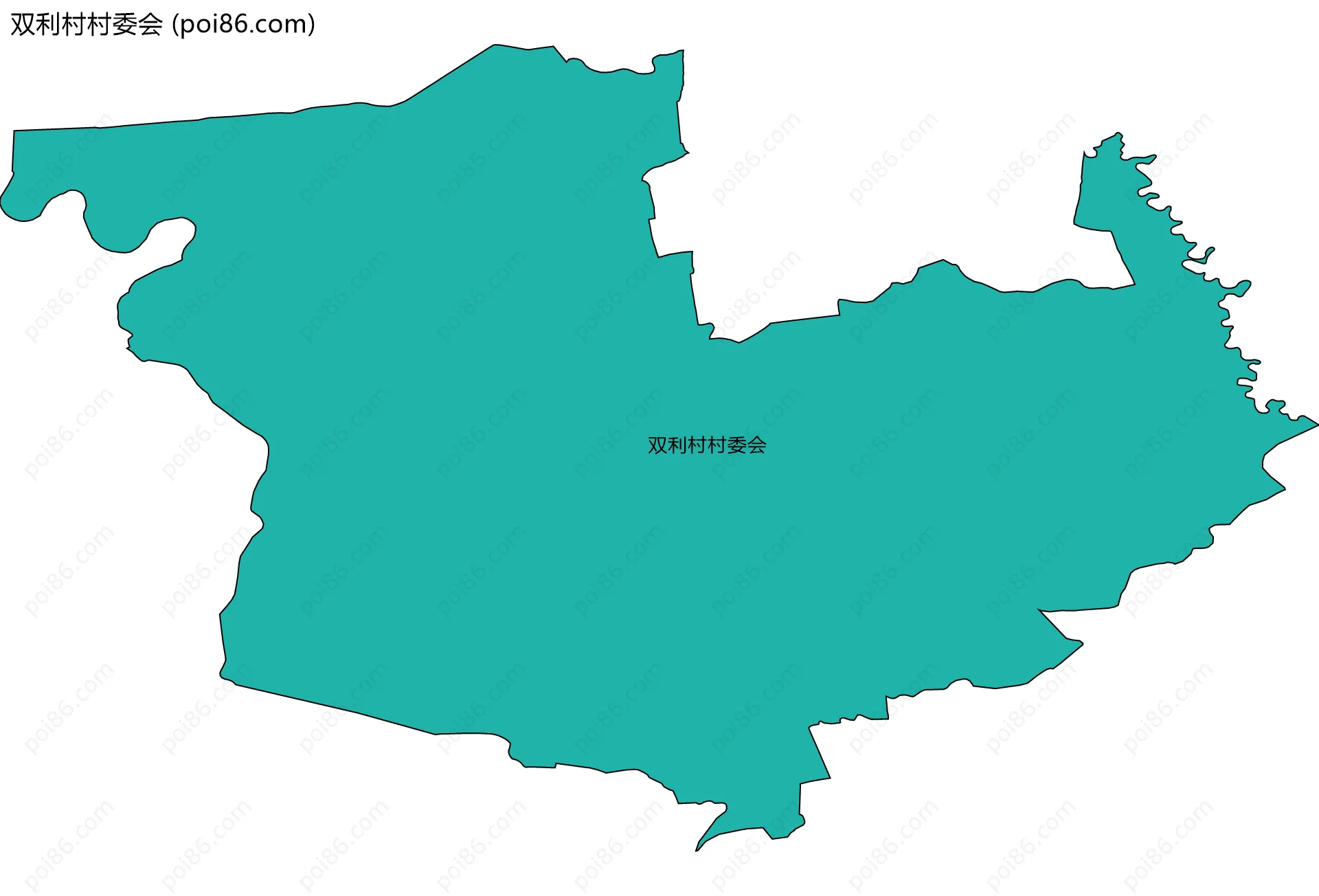 双利村村委会边界地图
