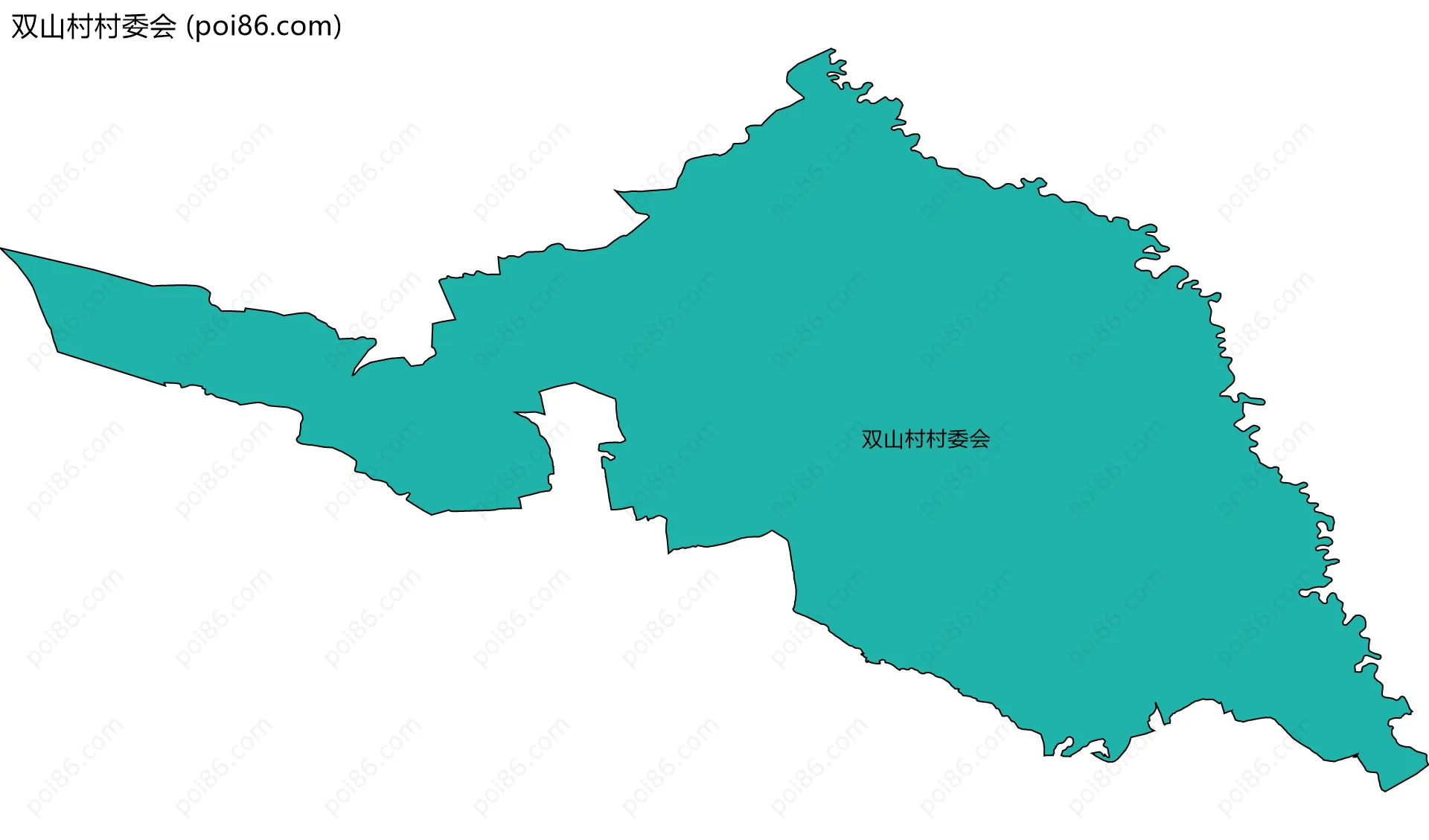 双山村村委会边界地图