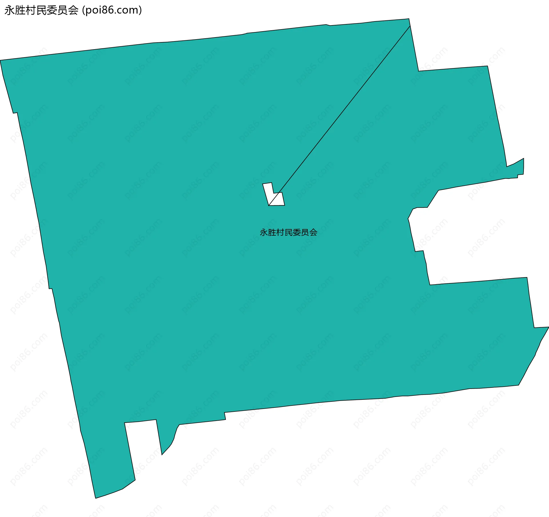 永胜村民委员会边界地图