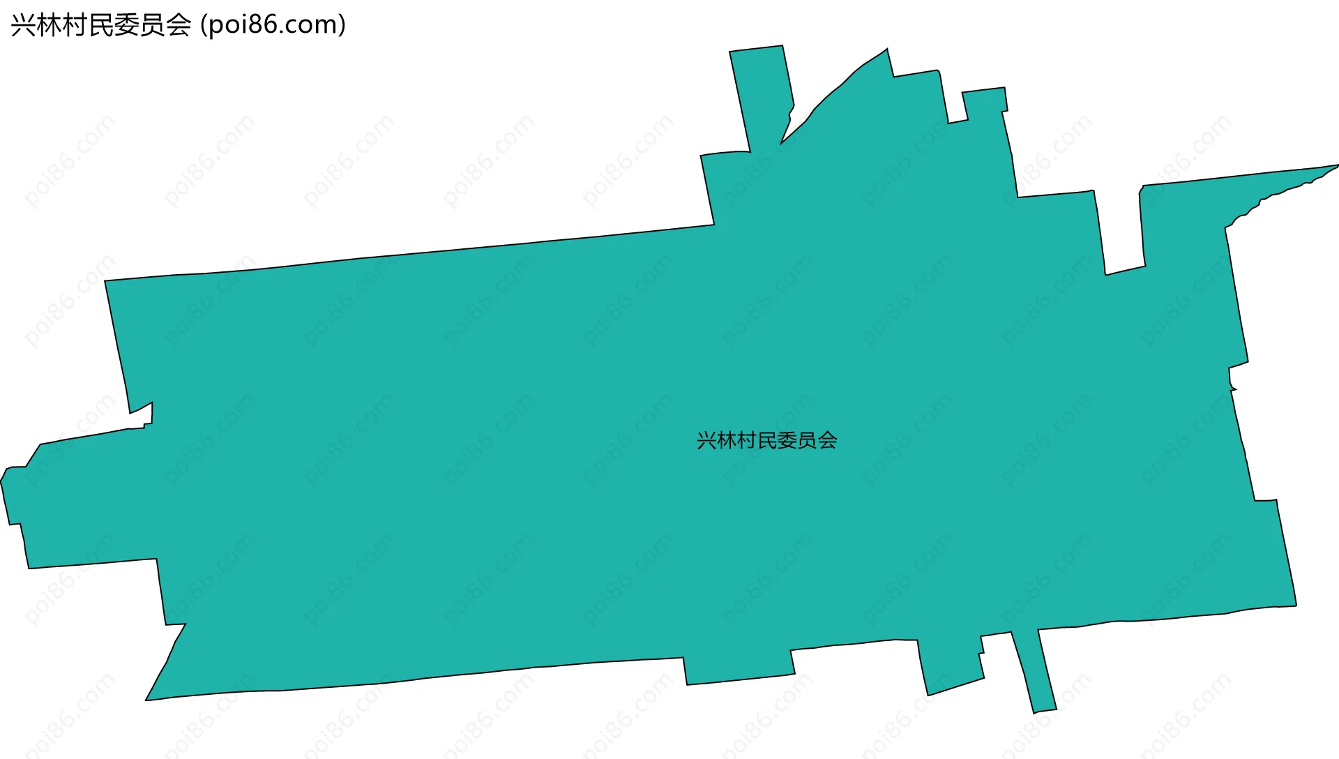 兴林村民委员会边界地图