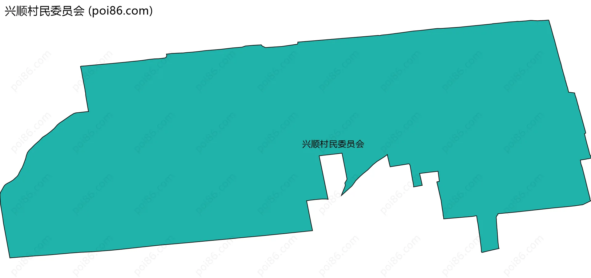 兴顺村民委员会边界地图