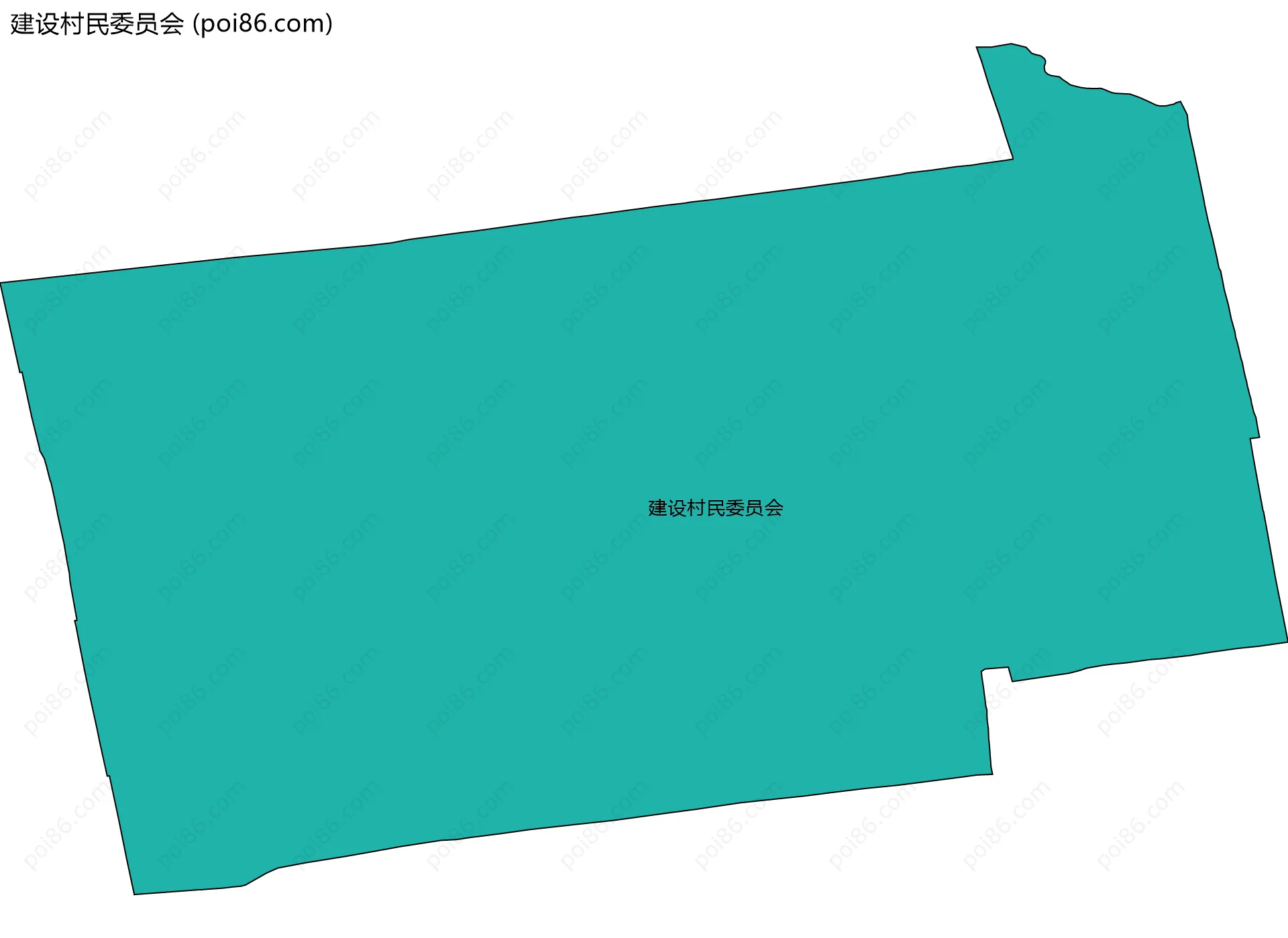 建设村民委员会边界地图