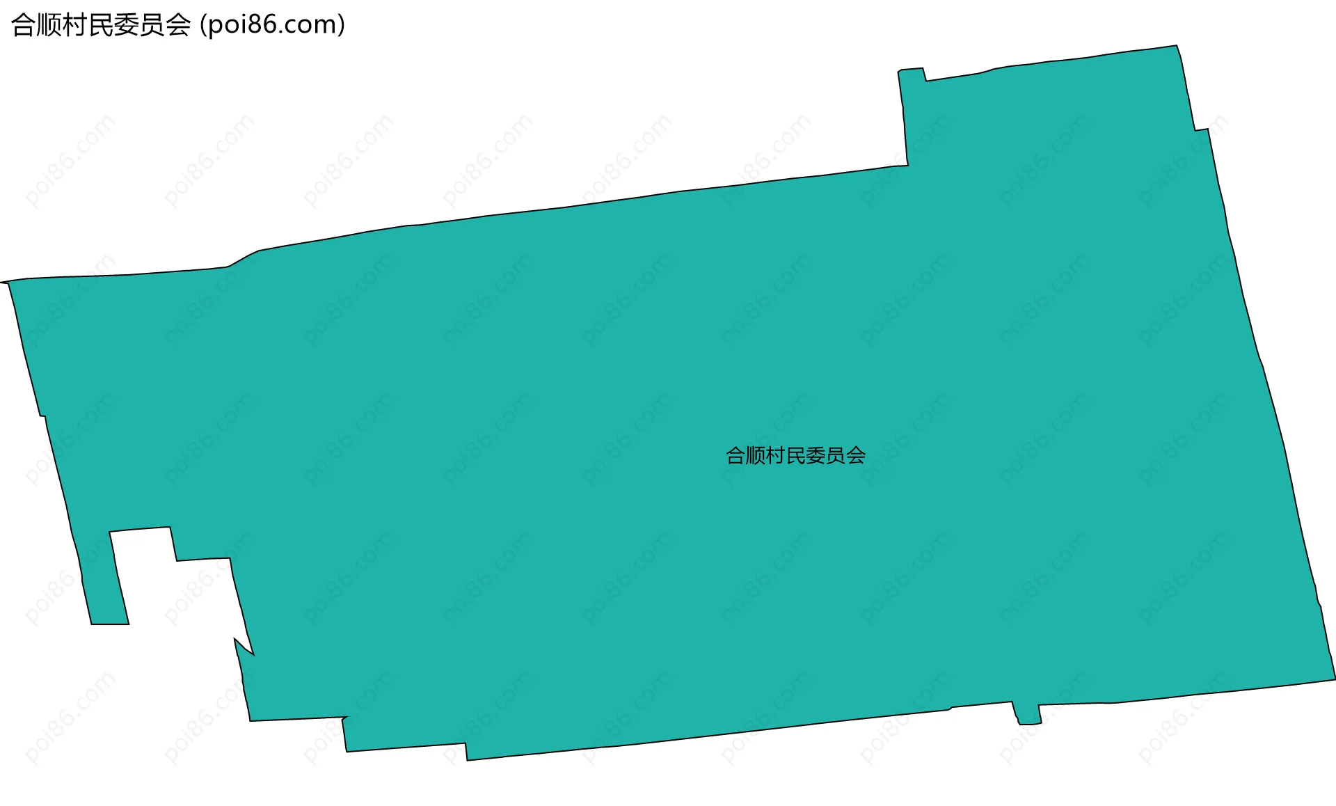 合顺村民委员会边界地图