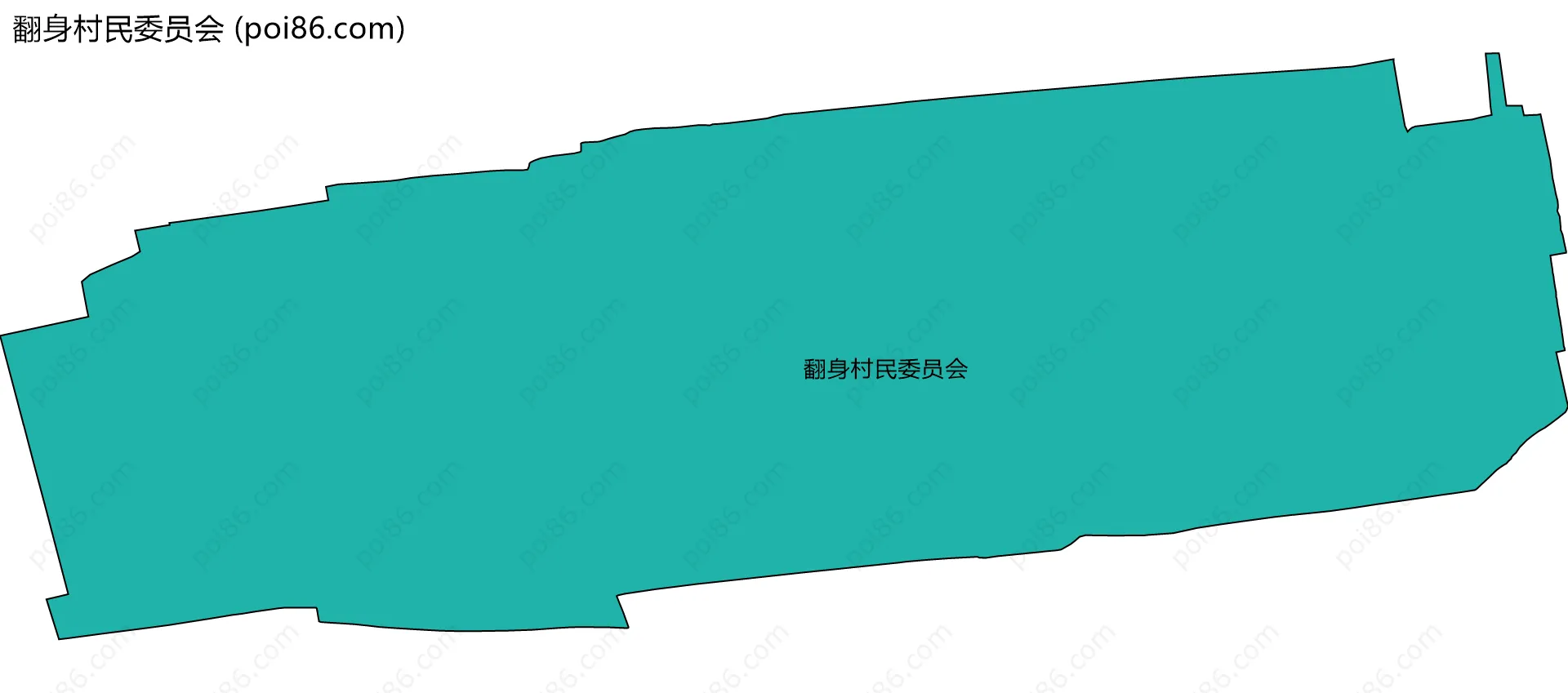 翻身村民委员会边界地图