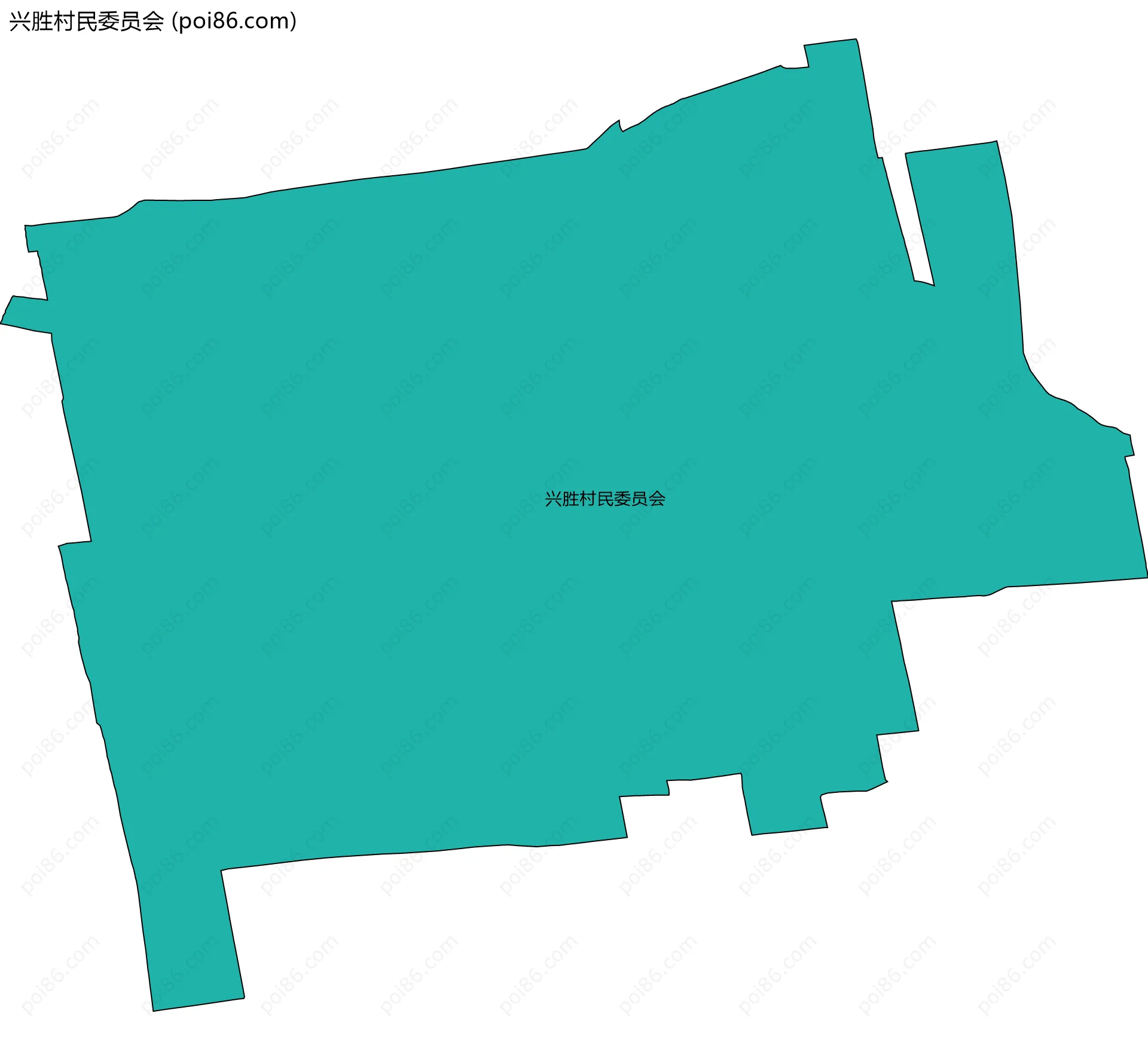 兴胜村民委员会边界地图