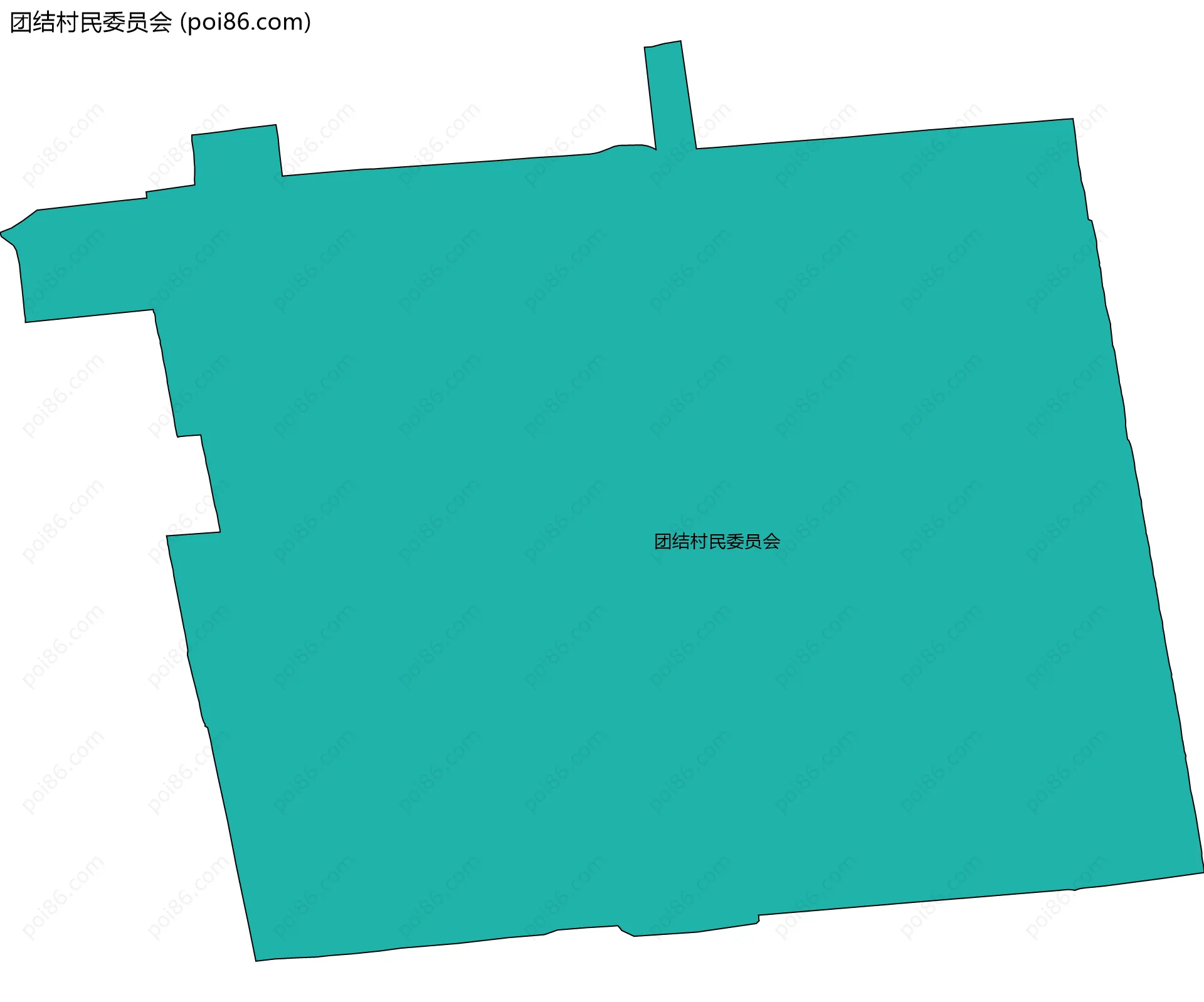 团结村民委员会边界地图