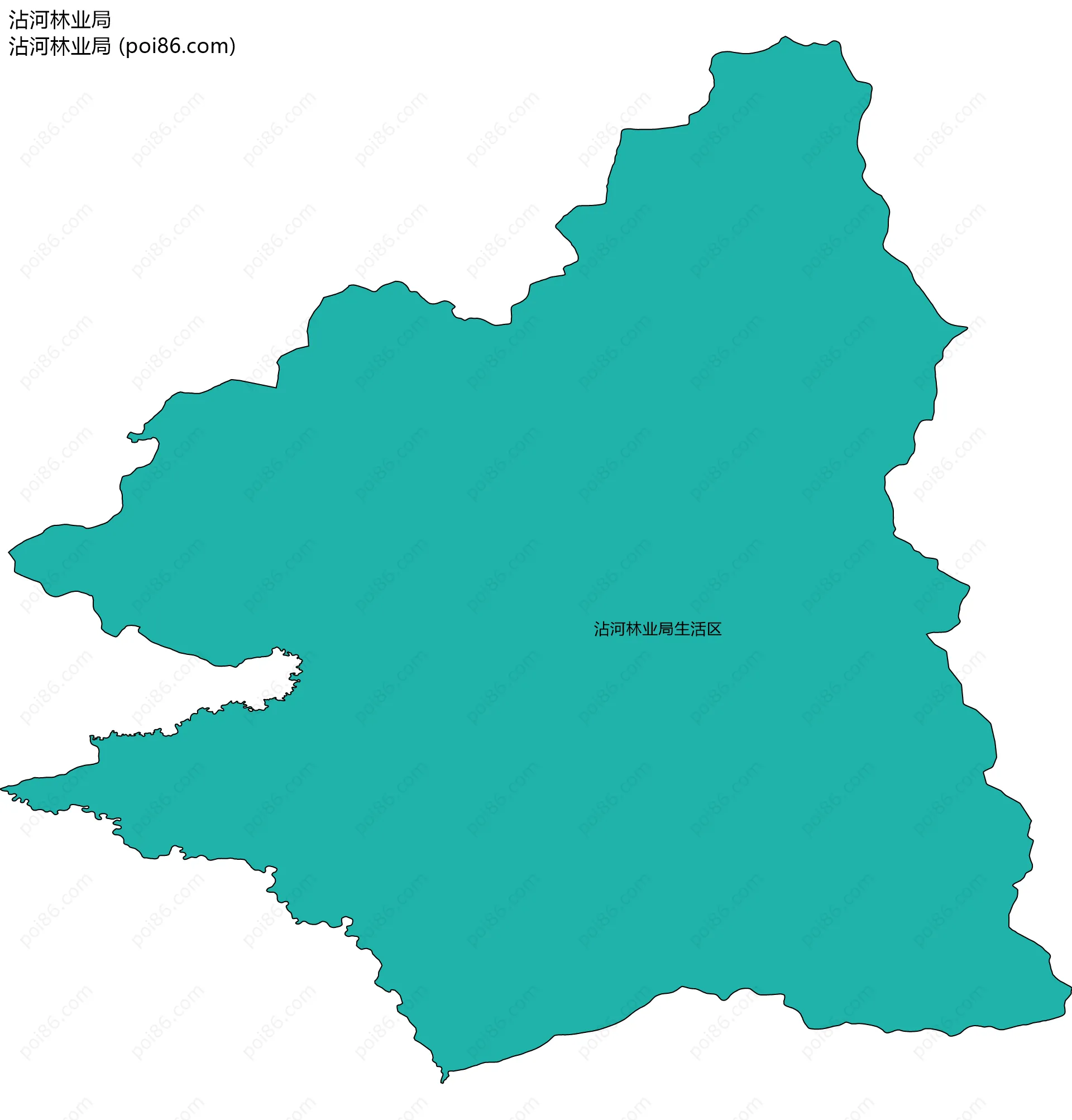 沾河林业局
沾河林业局边界地图(五级行政区划)