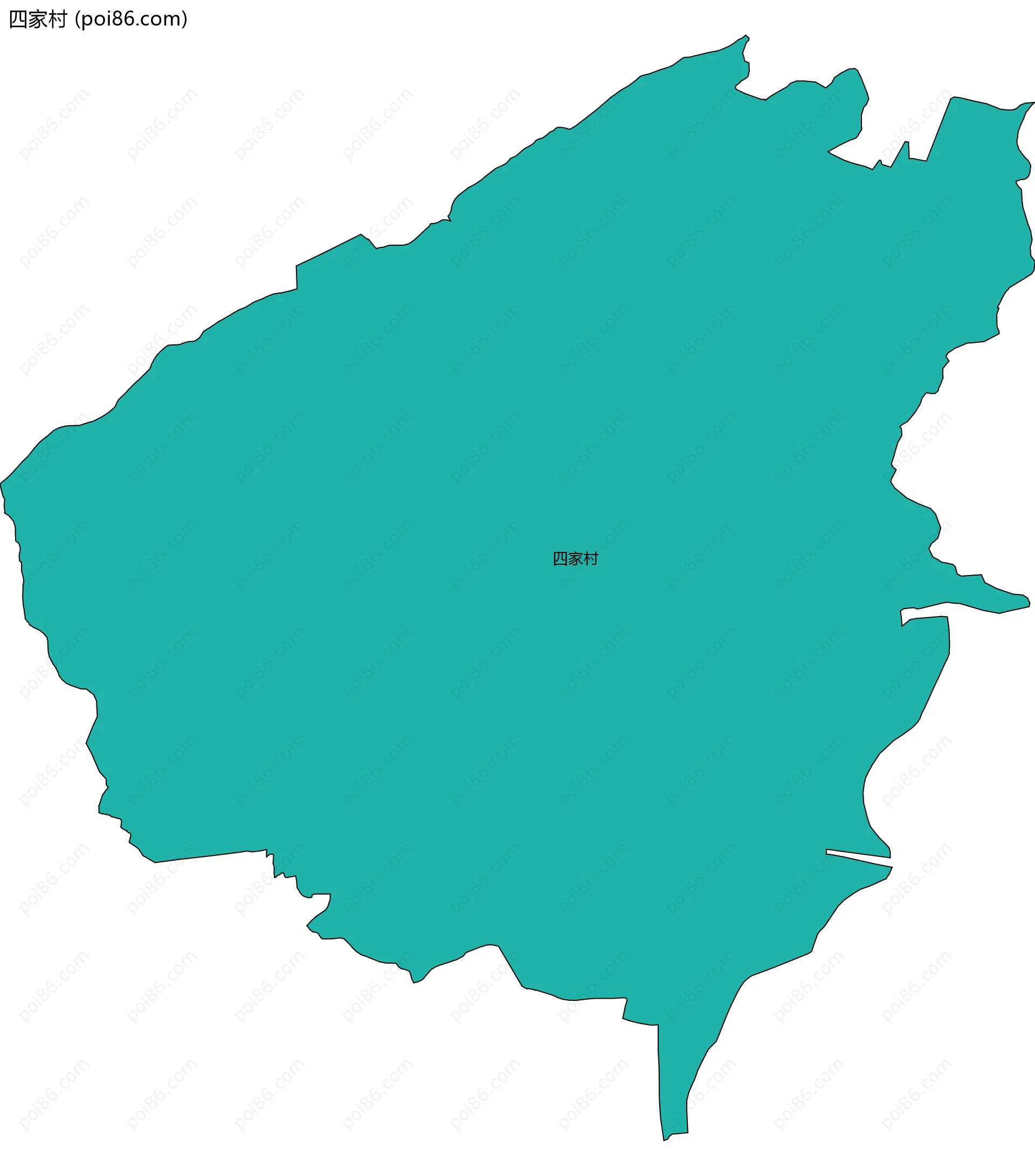 四家村边界地图