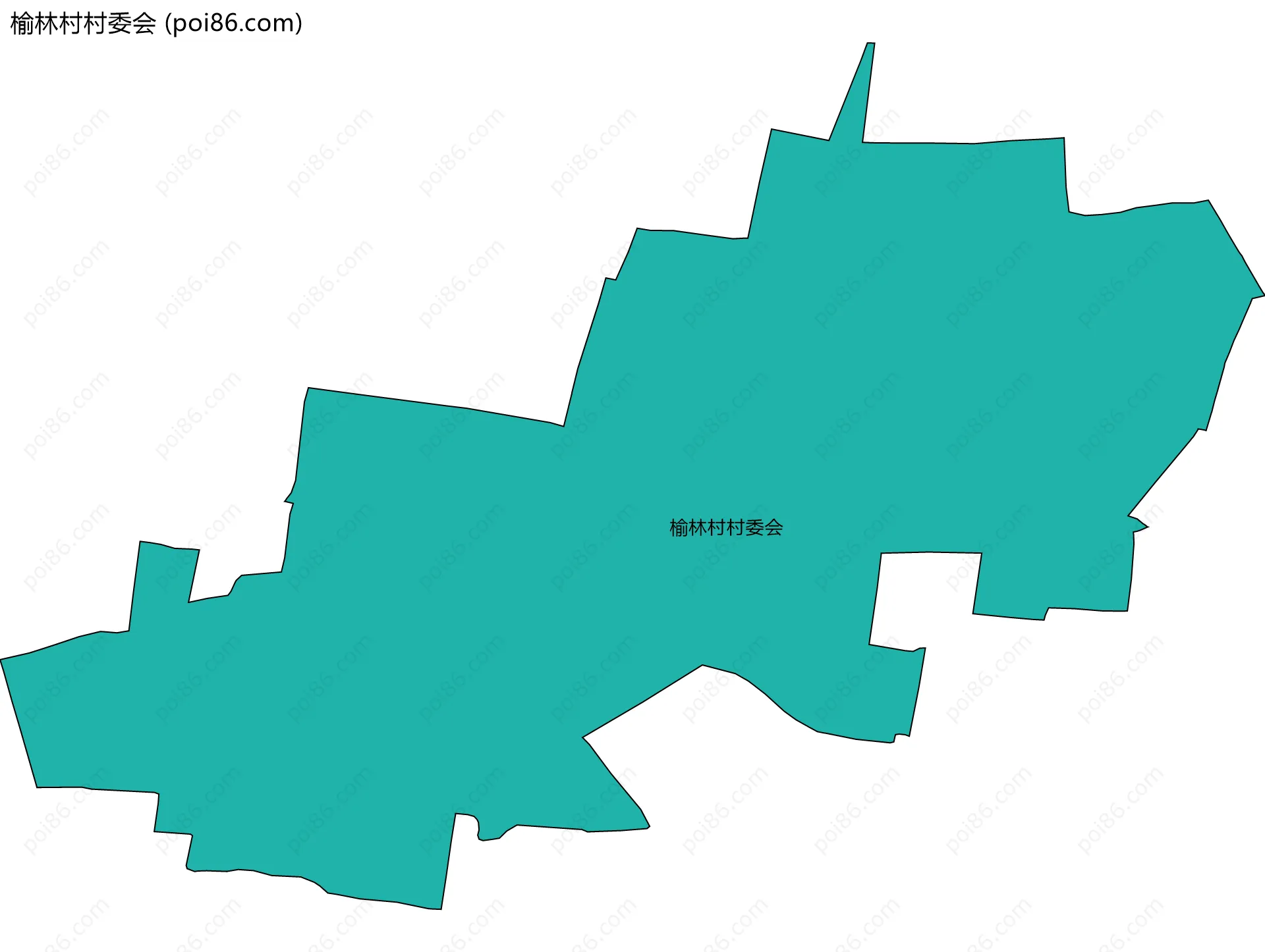榆林村村委会边界地图