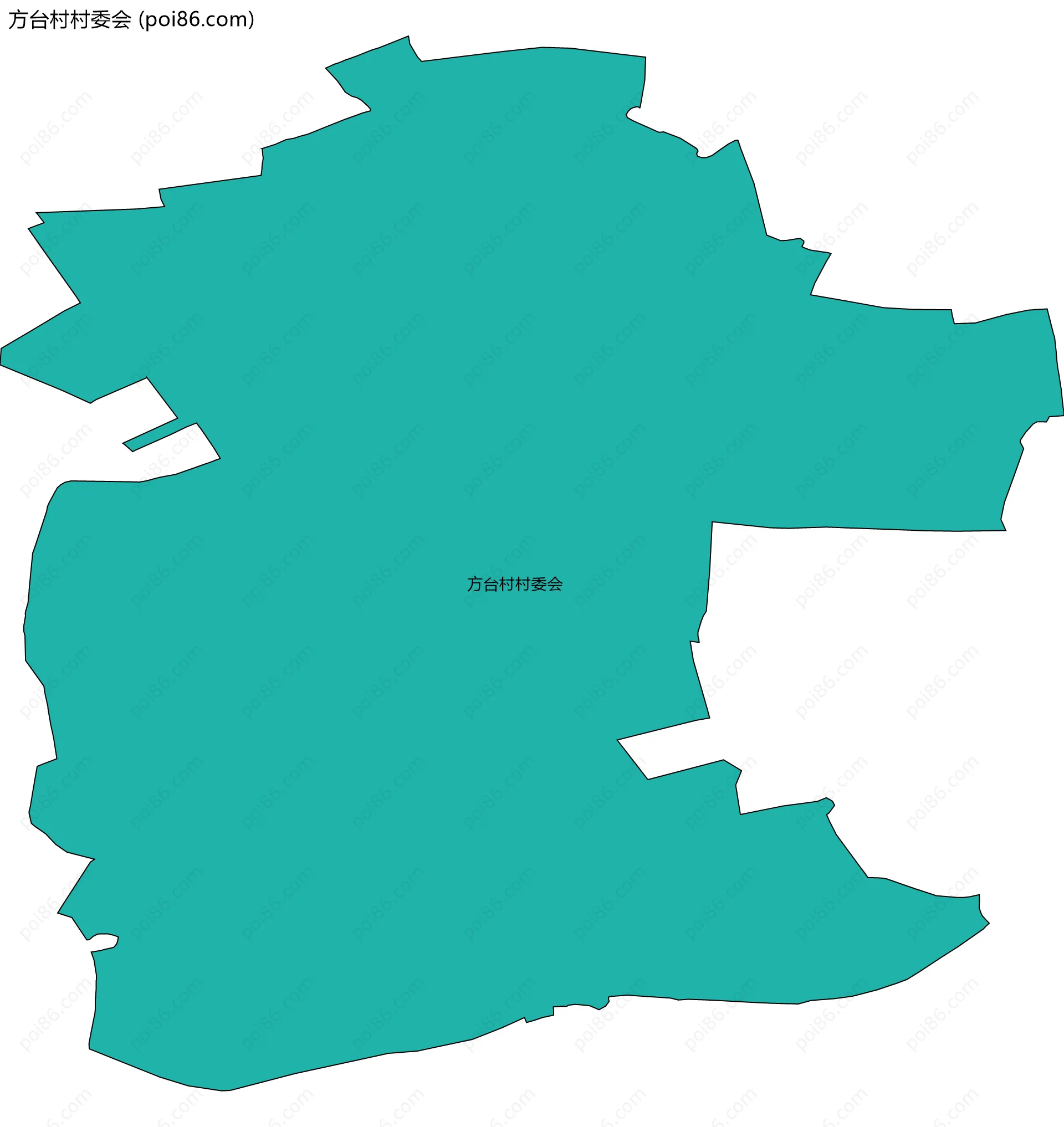 方台村村委会边界地图