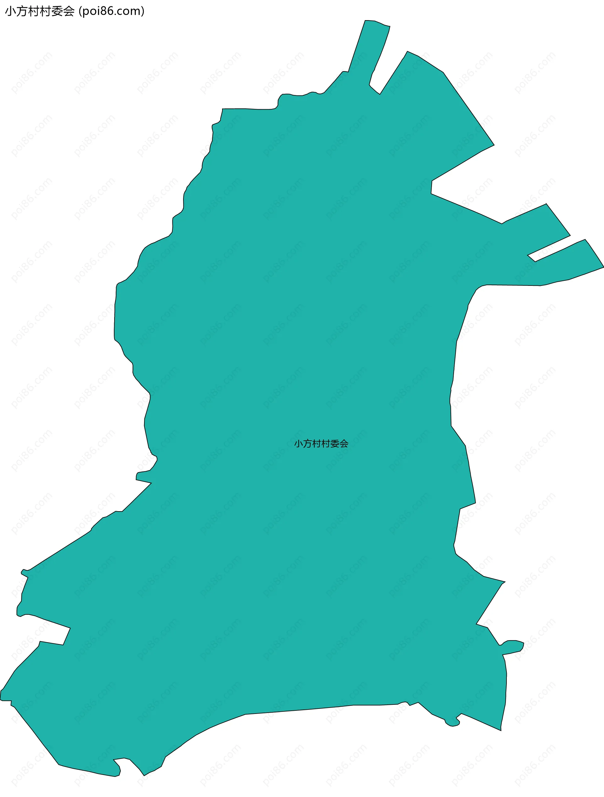 小方村村委会边界地图