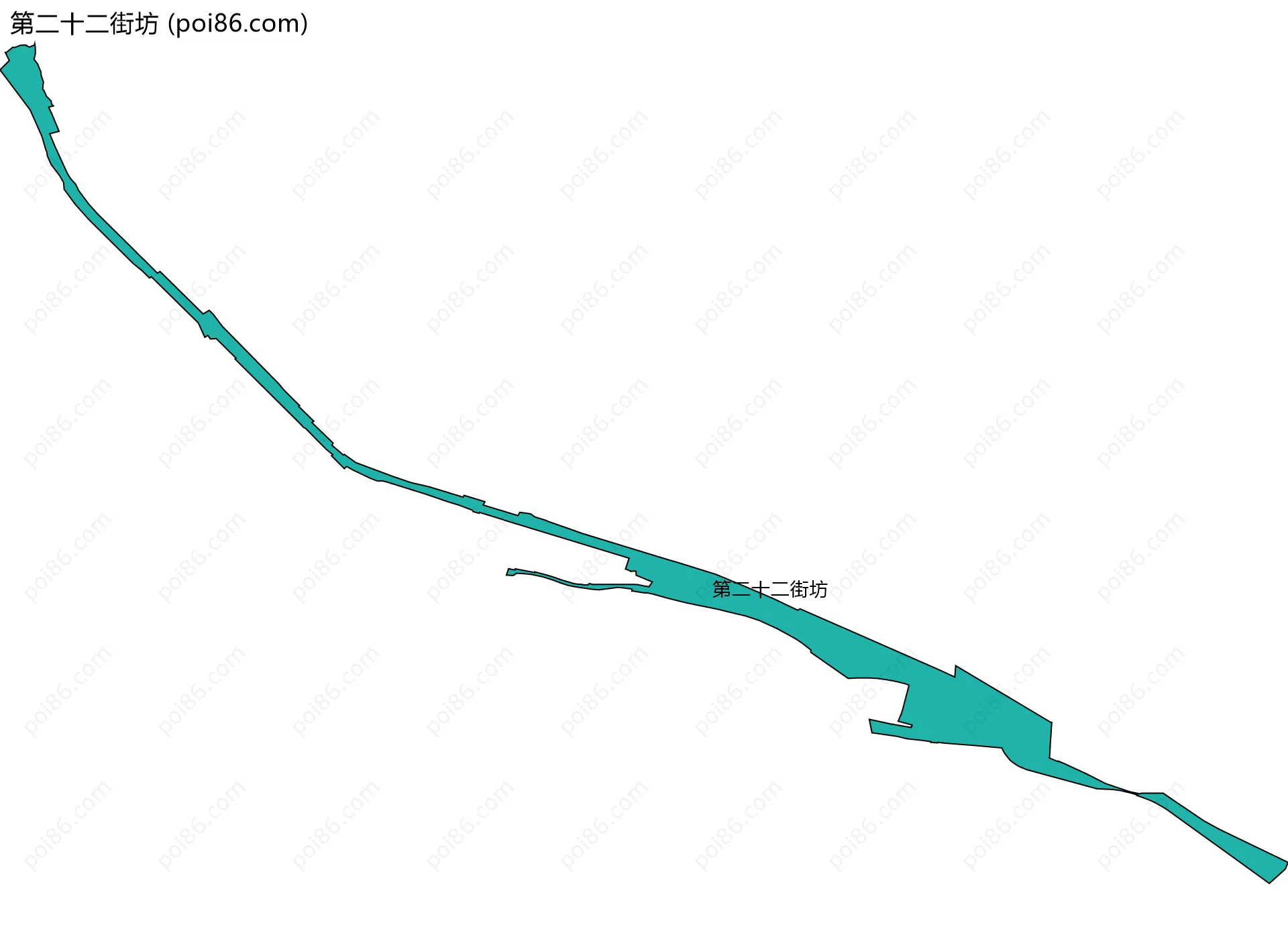 第二十二街坊边界地图