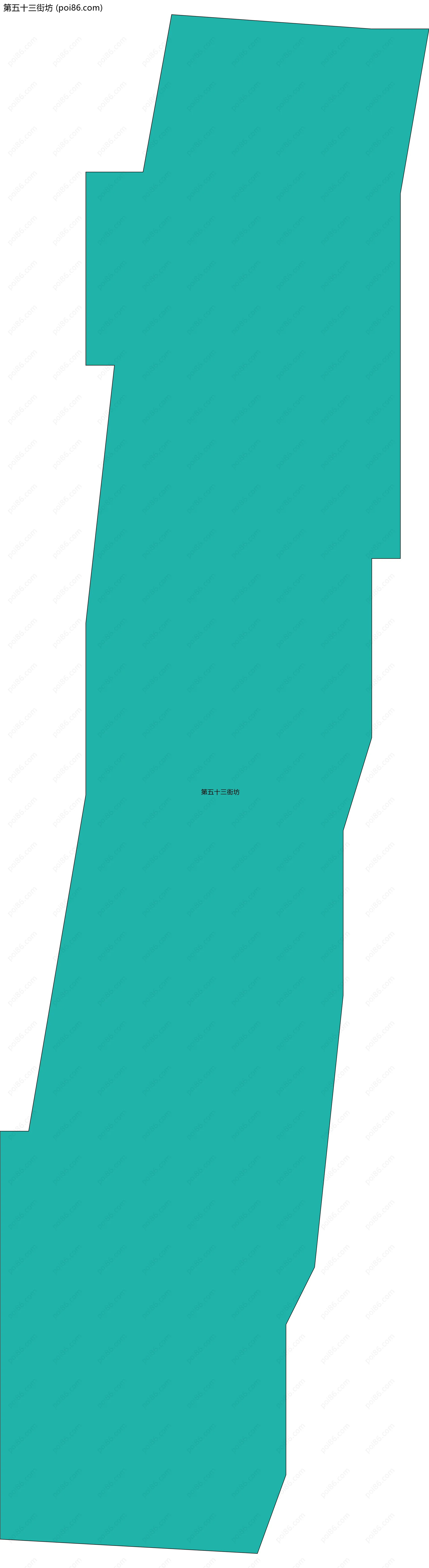 第五十三街坊边界地图