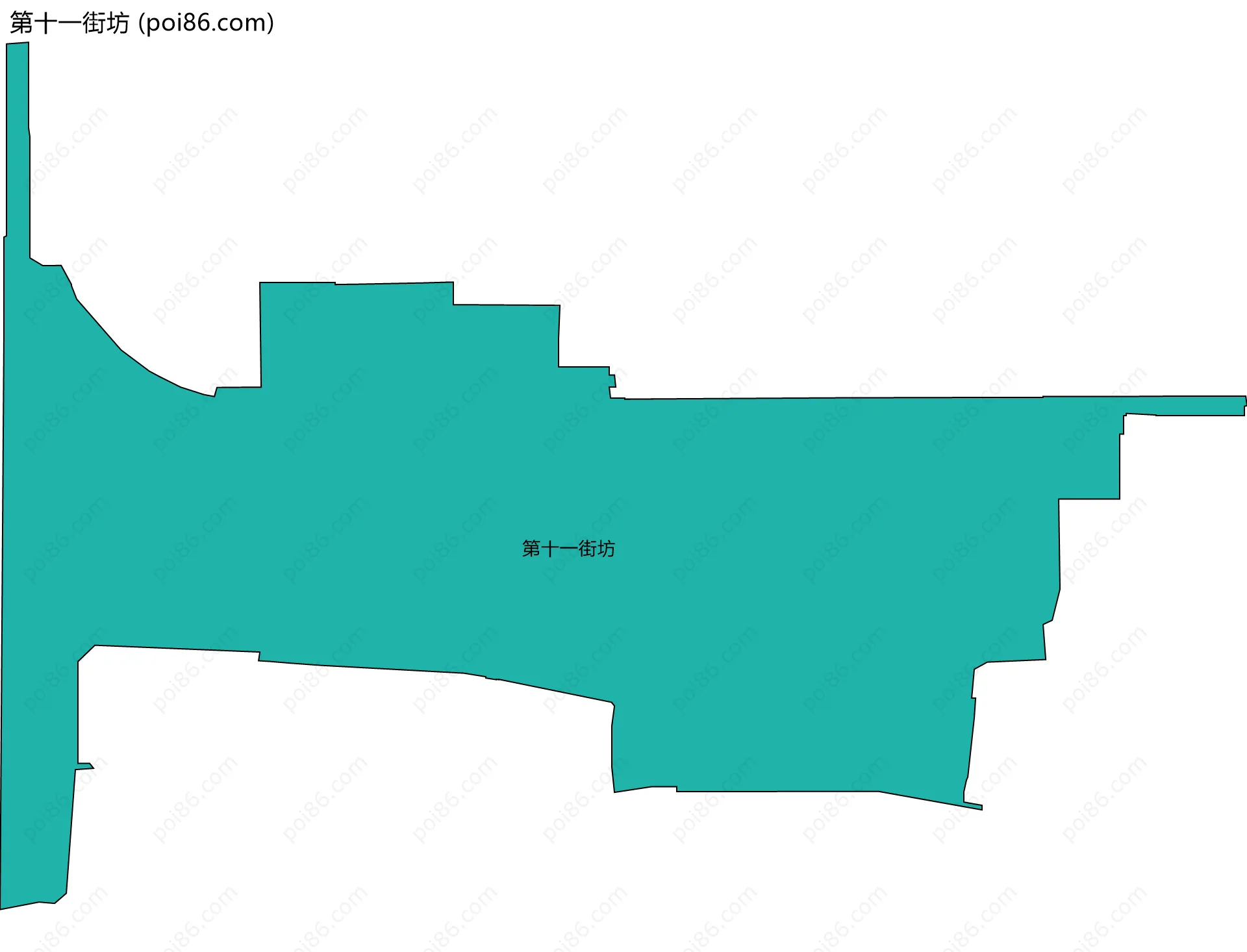 第十一街坊边界地图