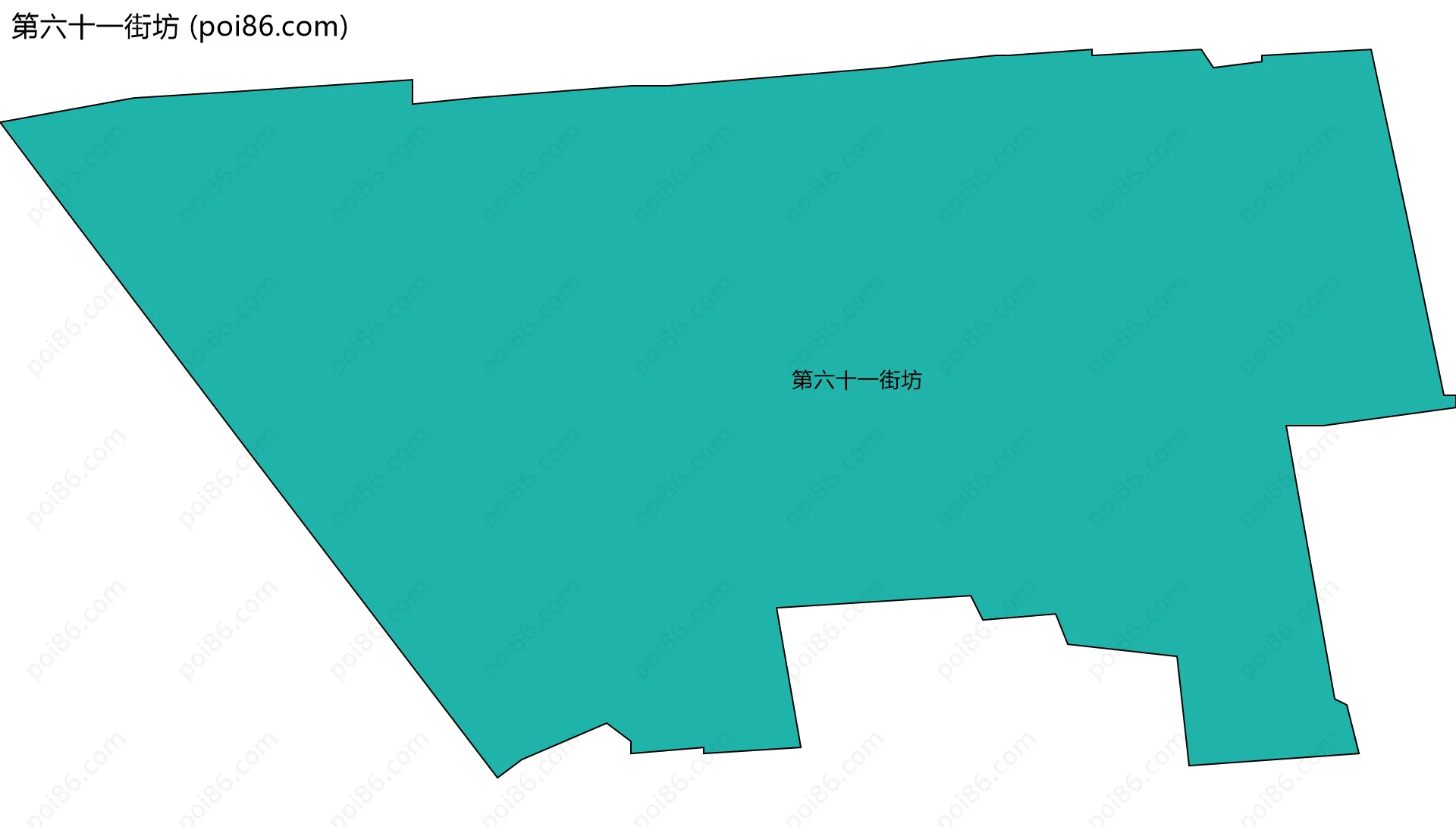 第六十一街坊边界地图