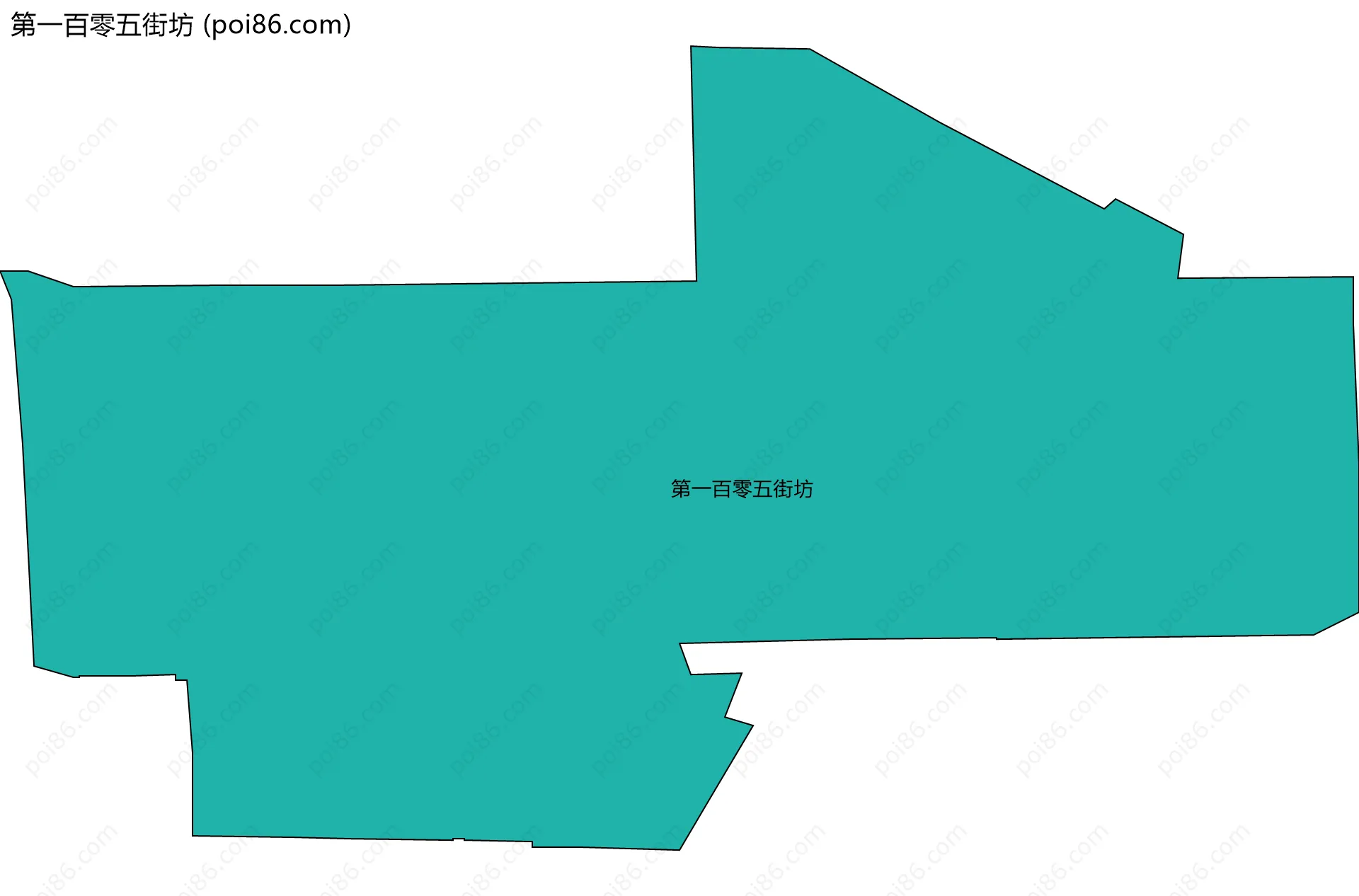 第一百零五街坊边界地图