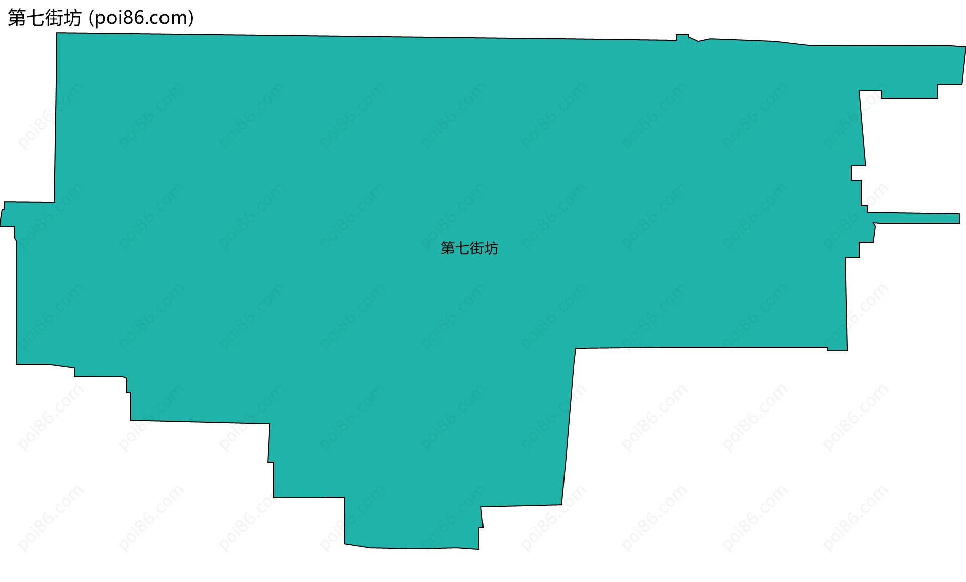 第七街坊边界地图