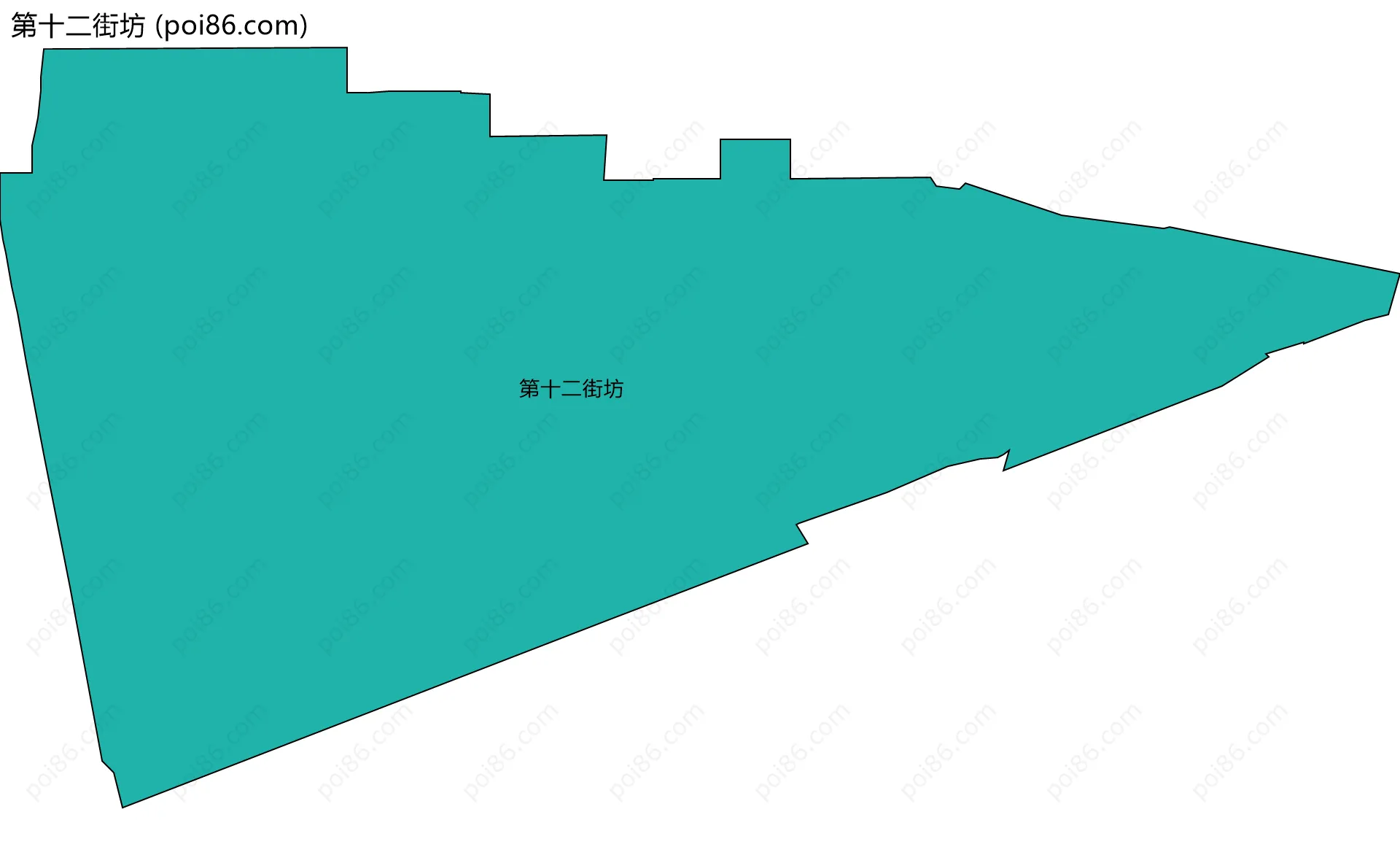 第十二街坊边界地图