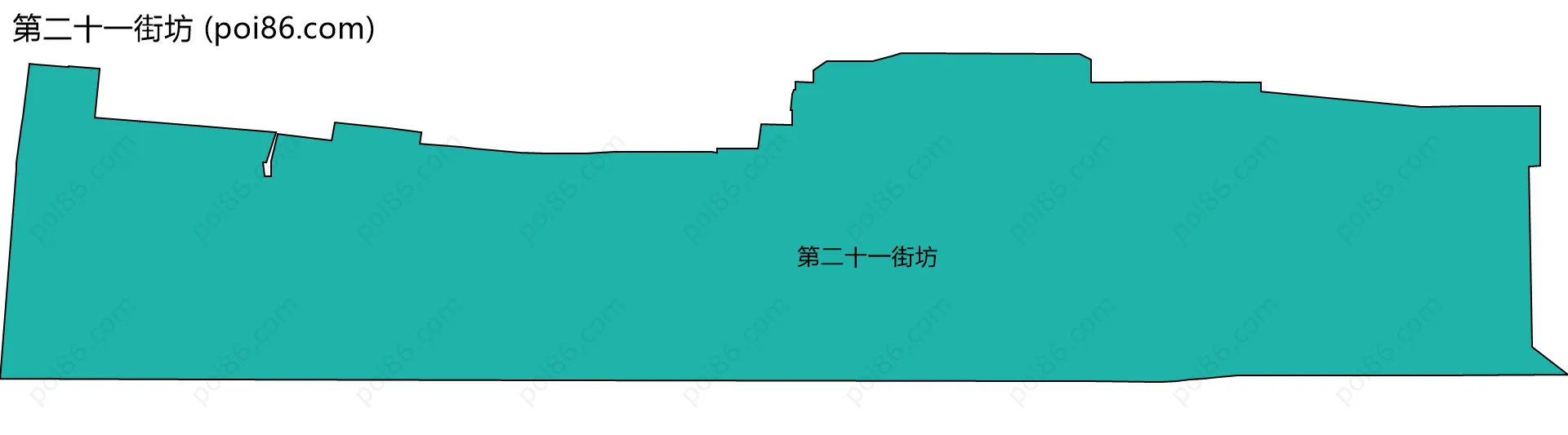 第二十一街坊边界地图