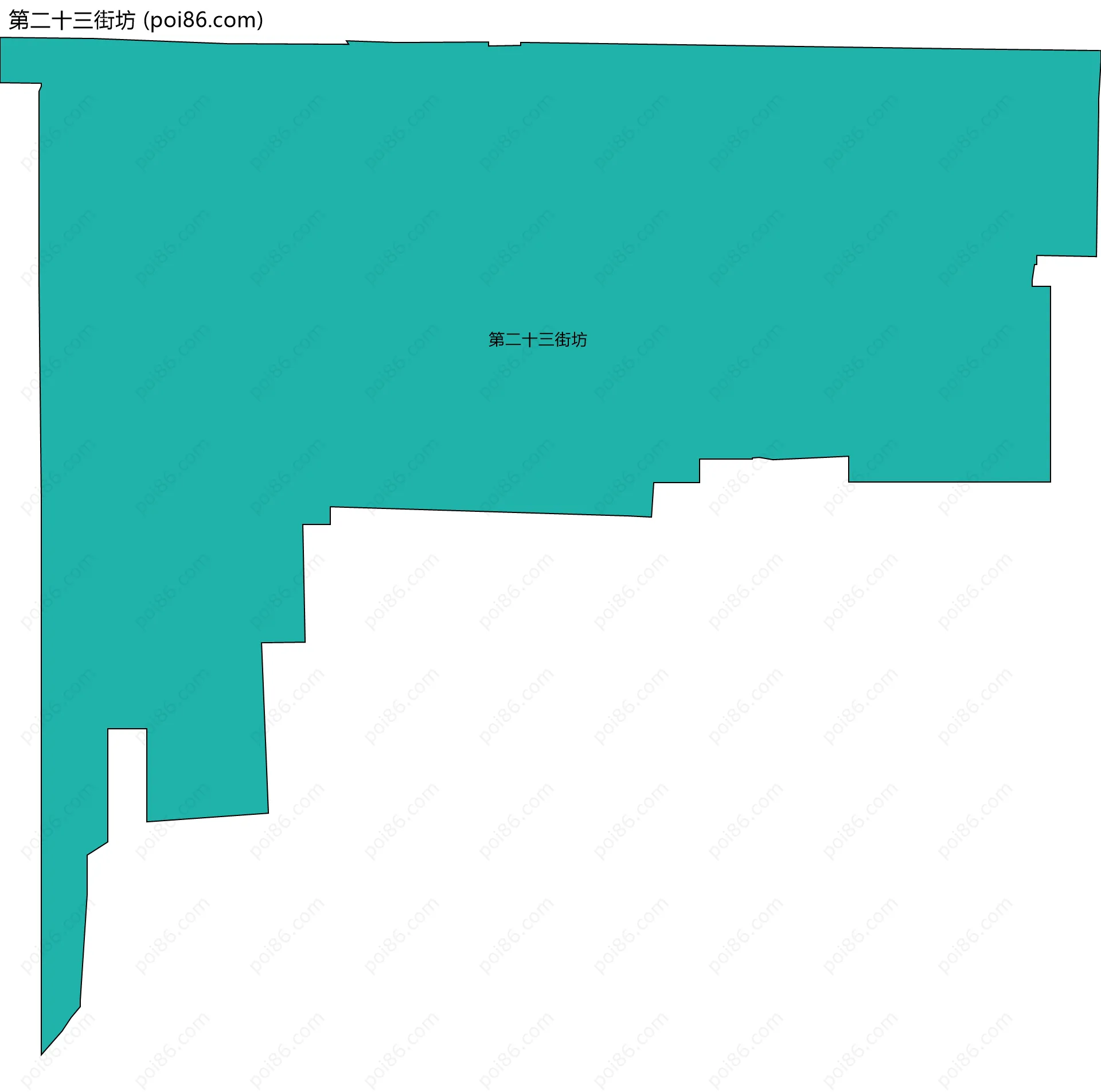 第二十三街坊边界地图