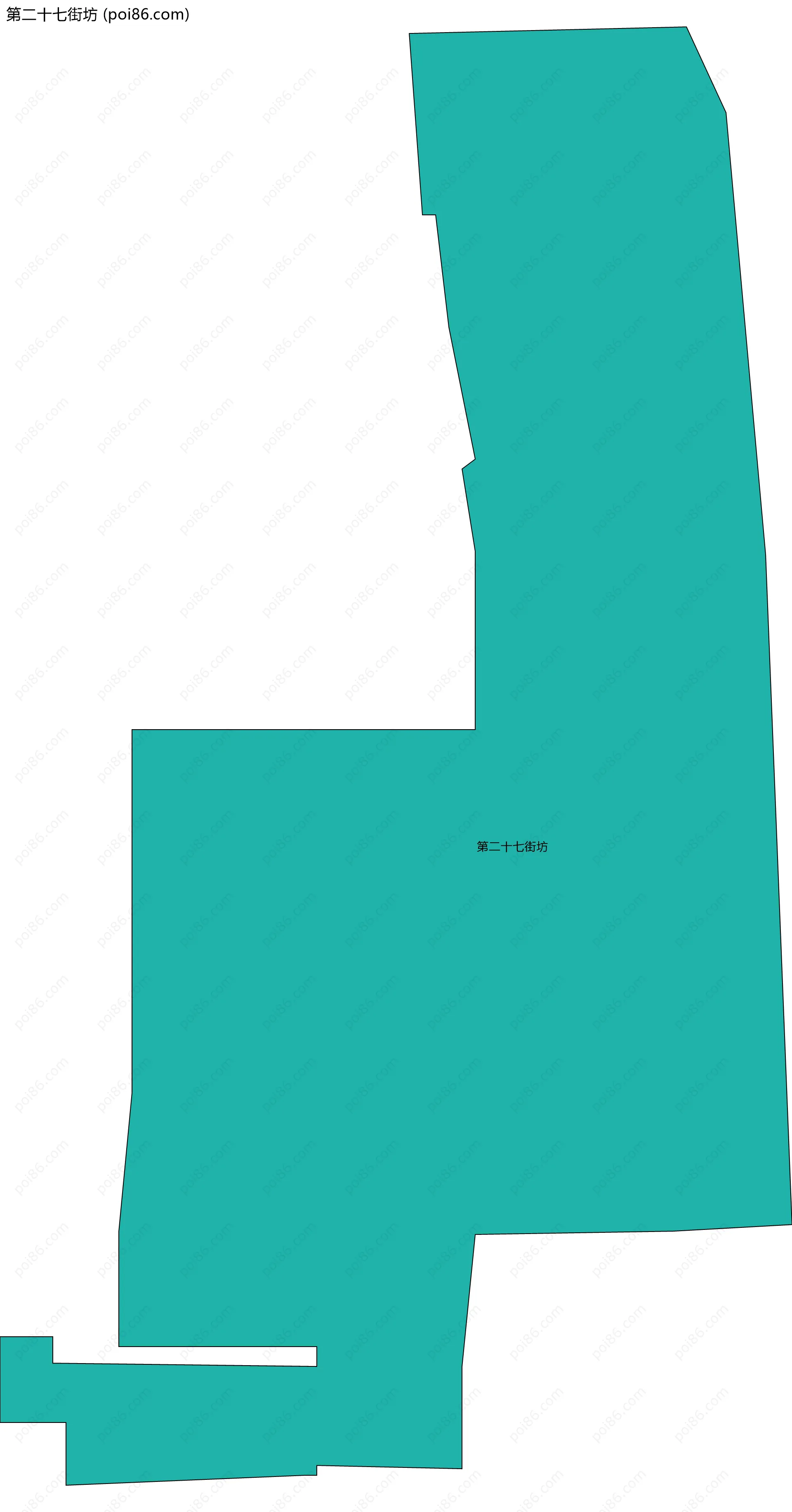 第二十七街坊边界地图
