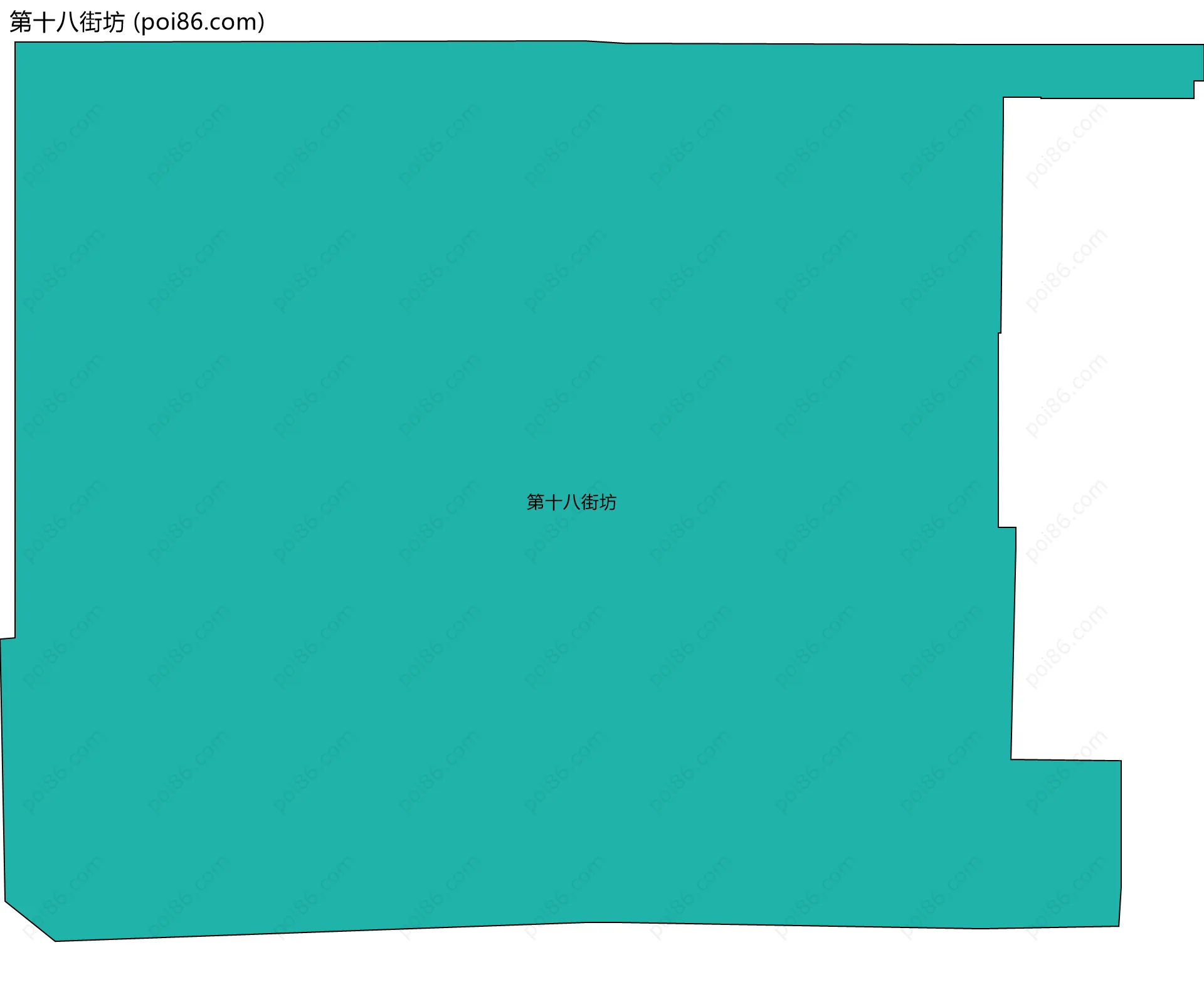 第十八街坊边界地图