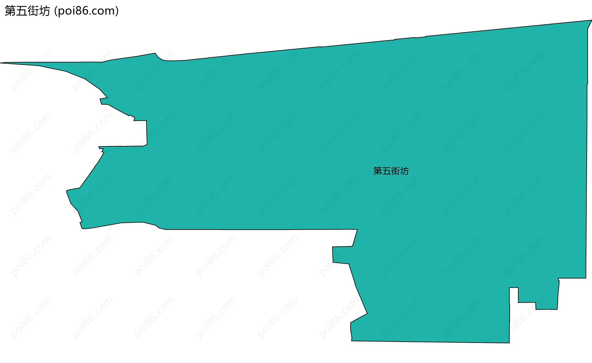 第五街坊边界地图