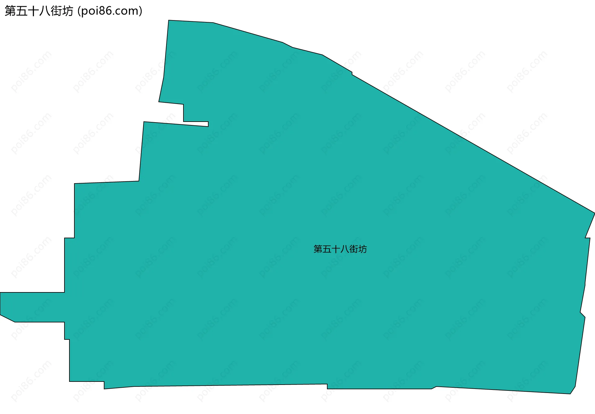 第五十八街坊边界地图