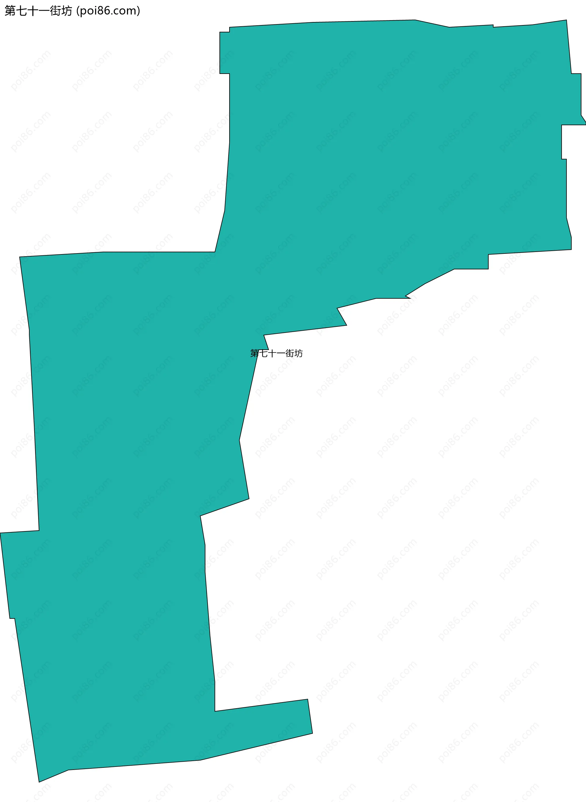 第七十一街坊边界地图