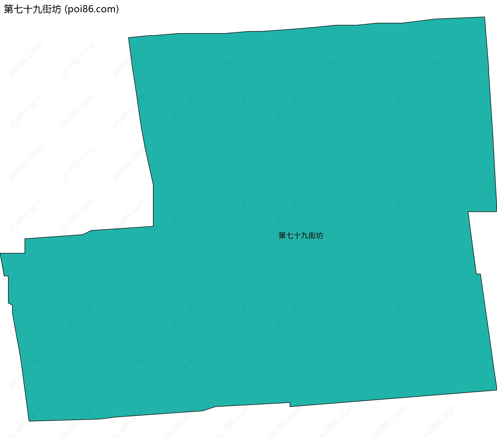 第七十九街坊边界地图