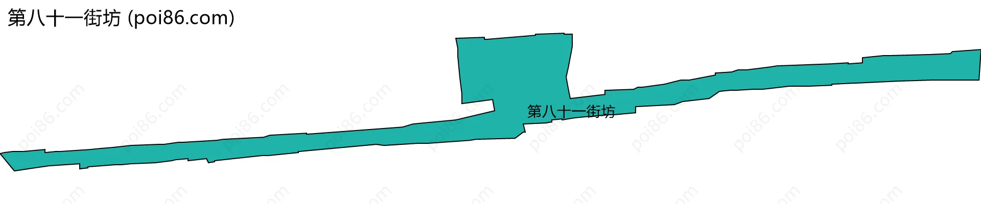 第八十一街坊边界地图