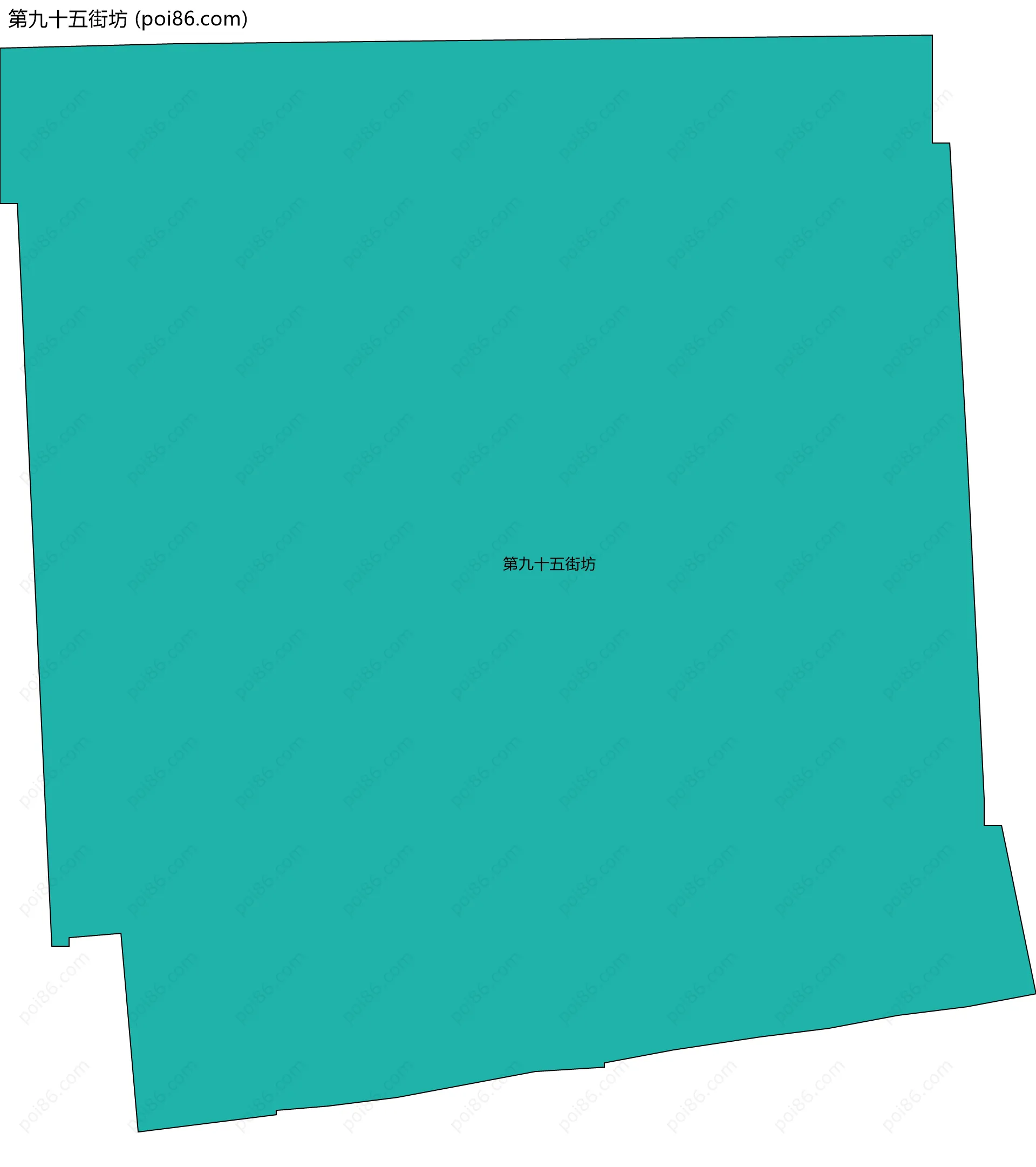 第九十五街坊边界地图