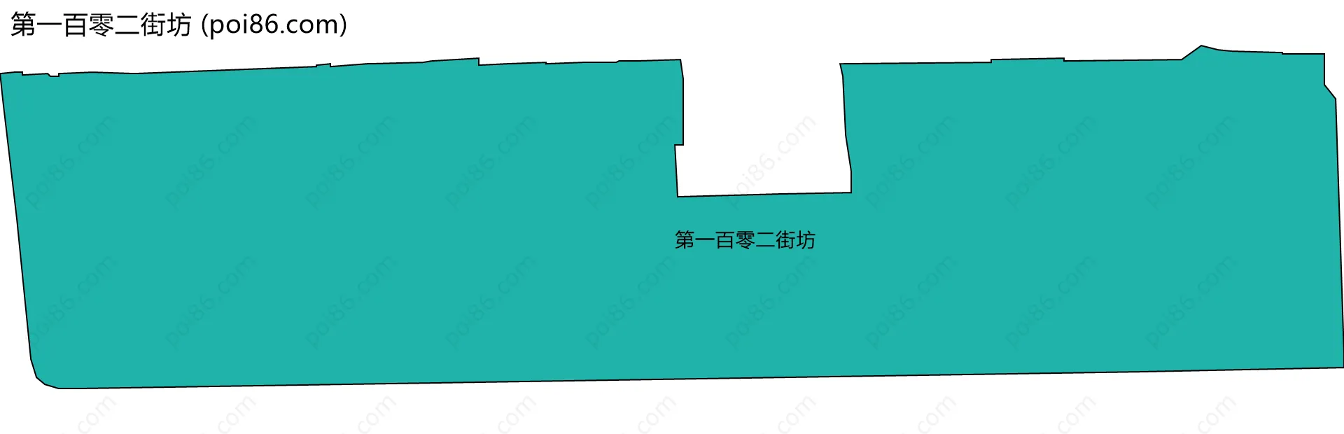 第一百零二街坊边界地图