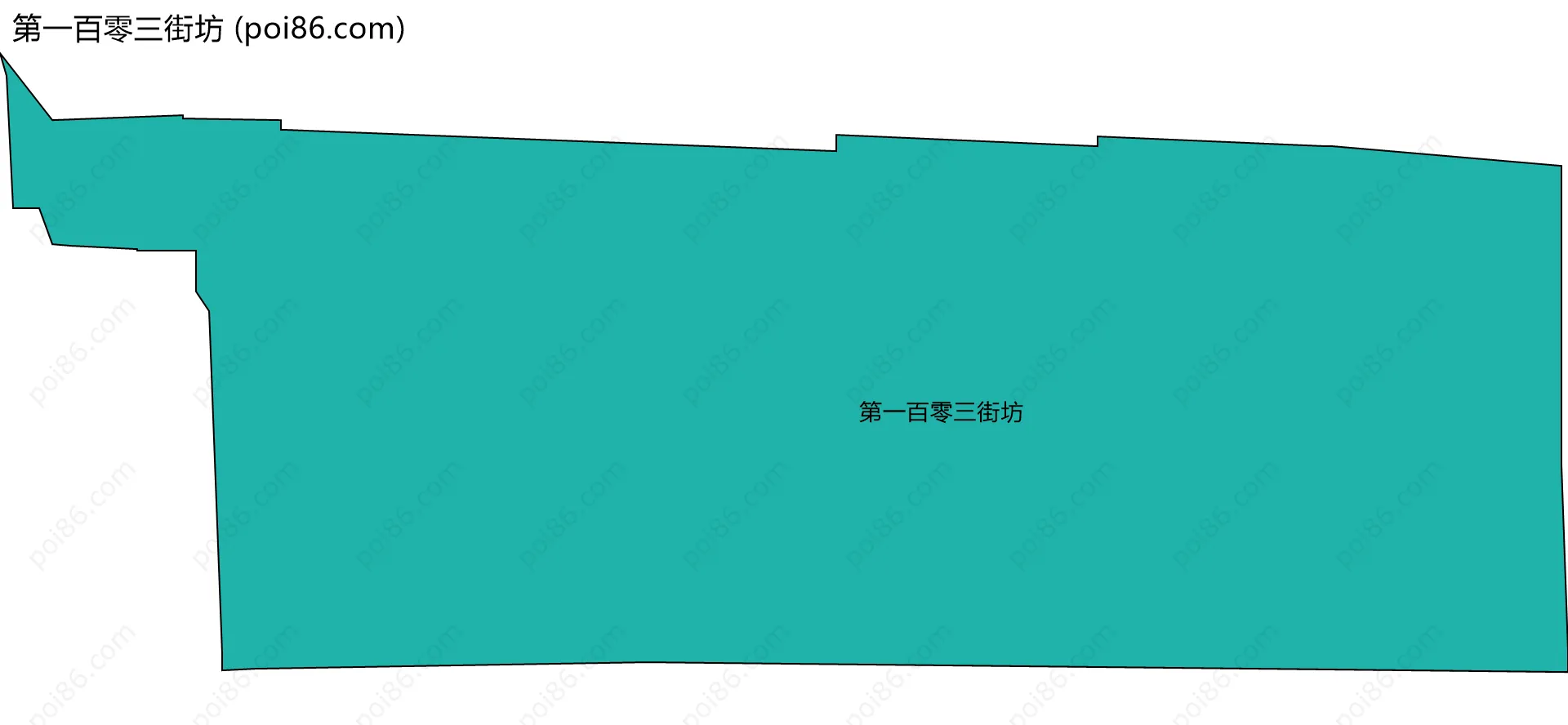 第一百零三街坊边界地图