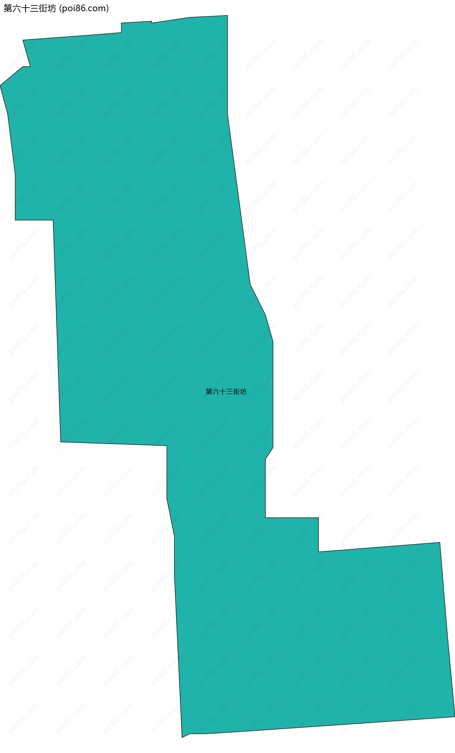 第六十三街坊边界地图