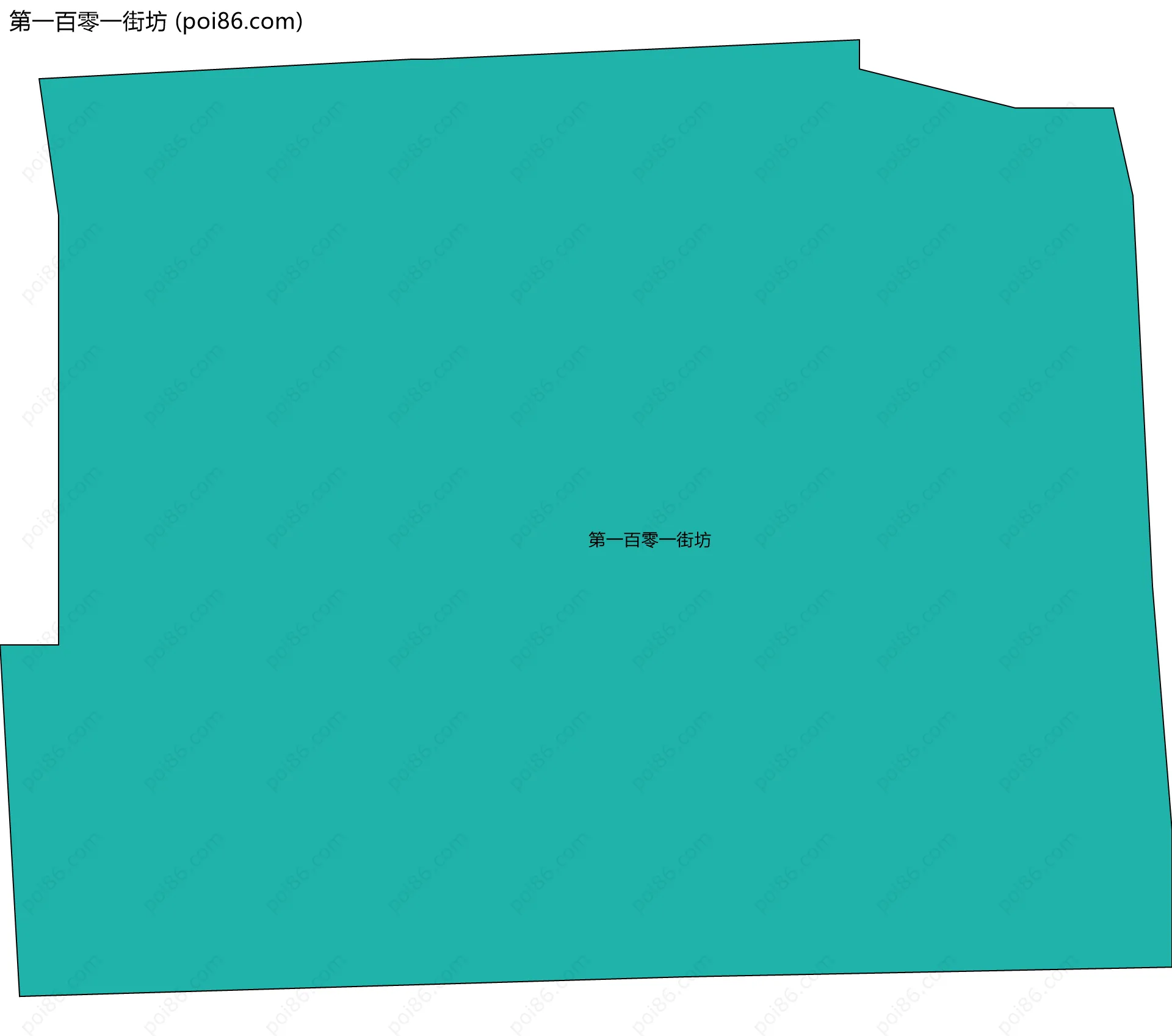 第一百零一街坊边界地图