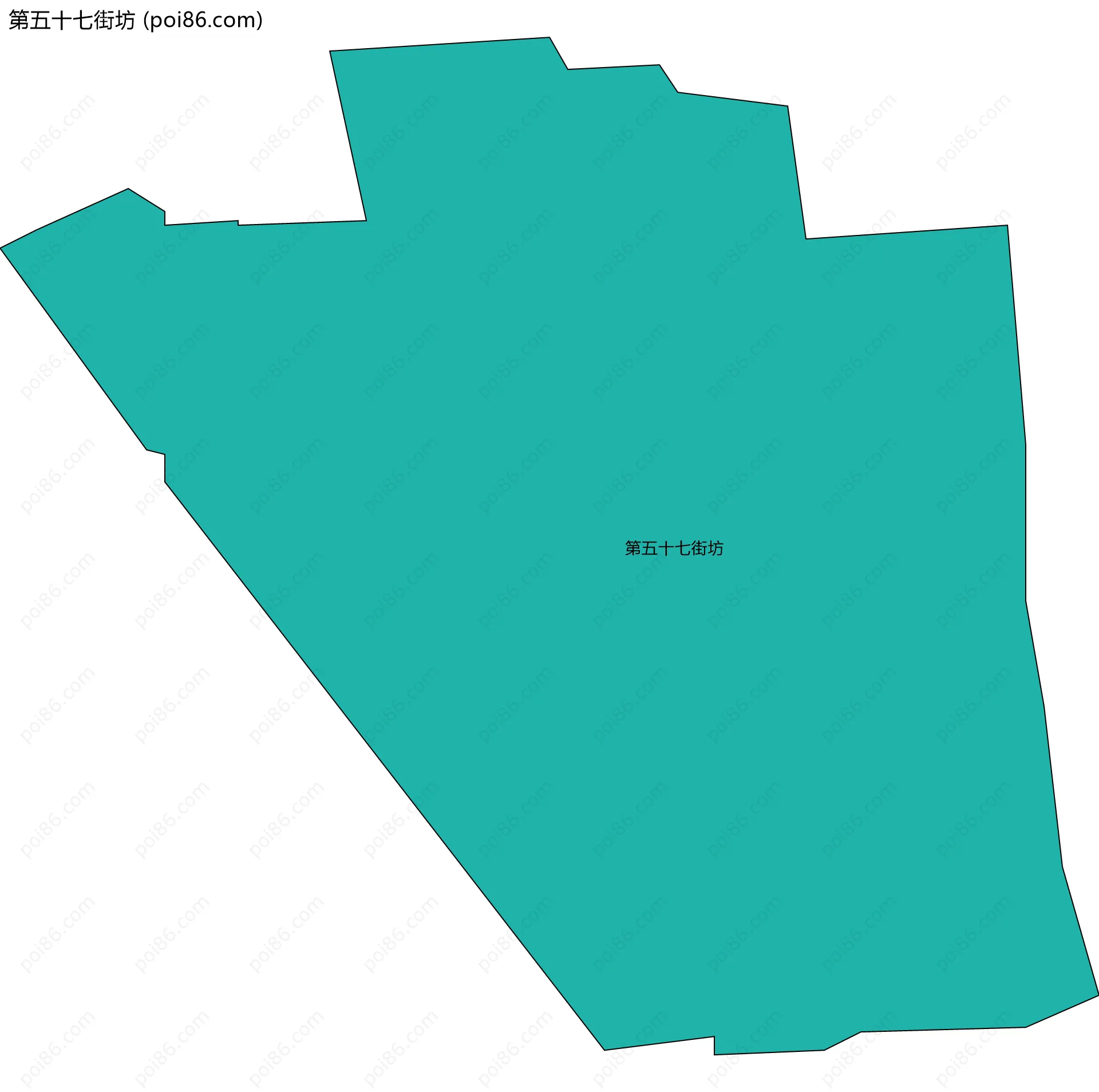 第五十七街坊边界地图