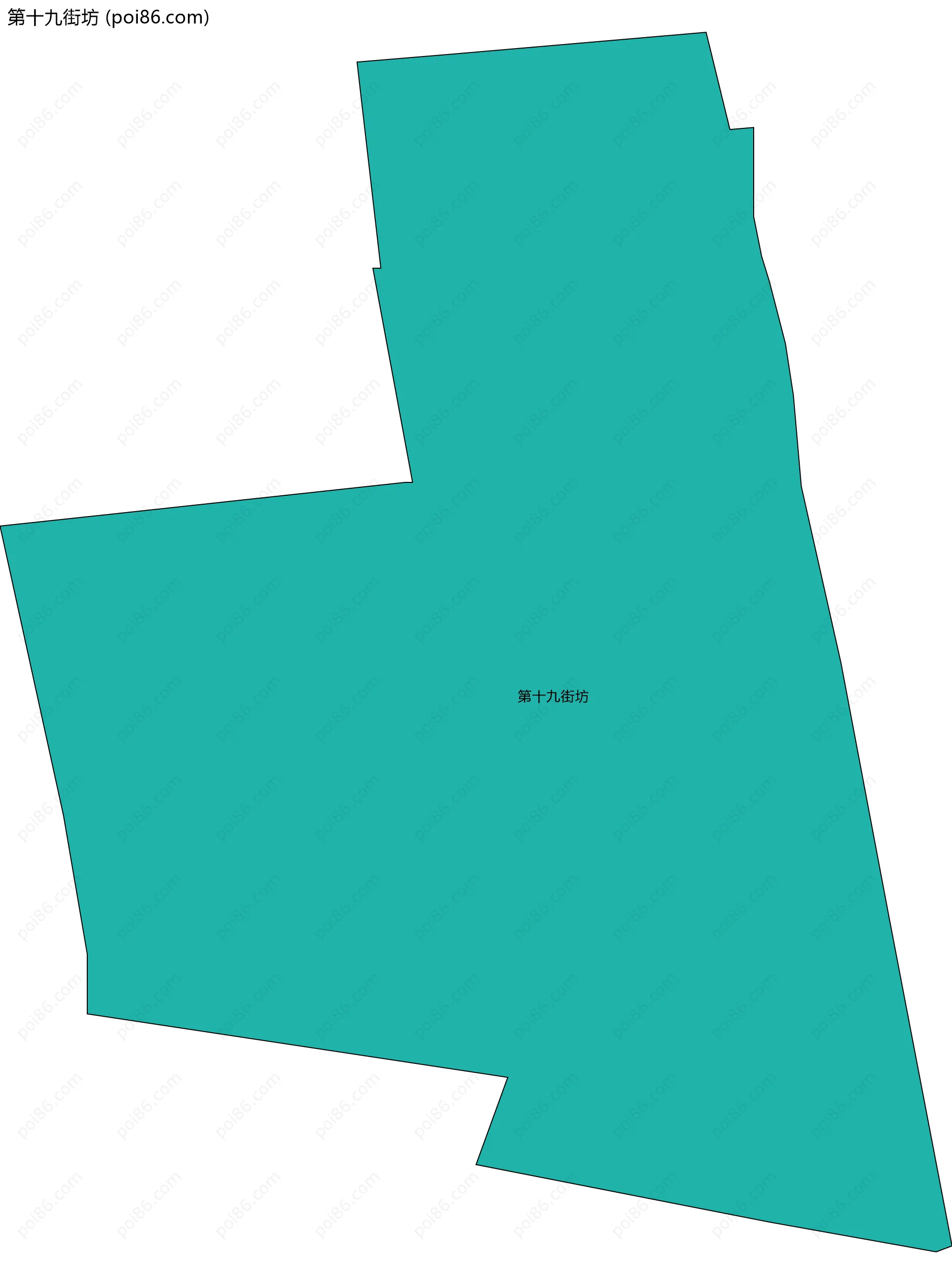 第十九街坊边界地图