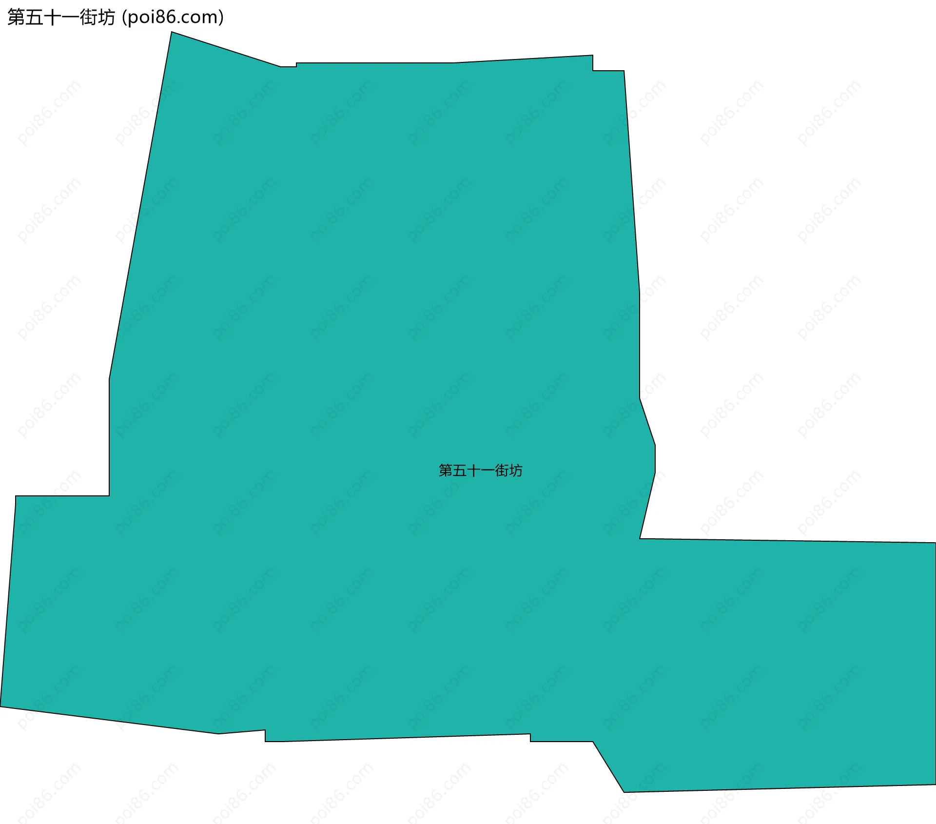 第五十一街坊边界地图
