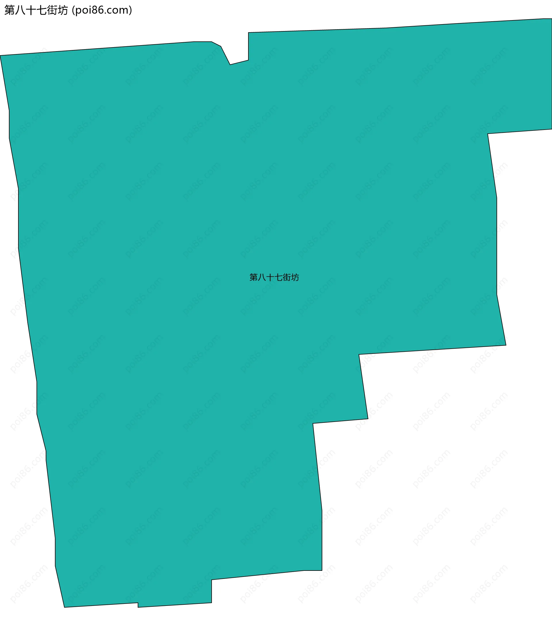 第八十七街坊边界地图