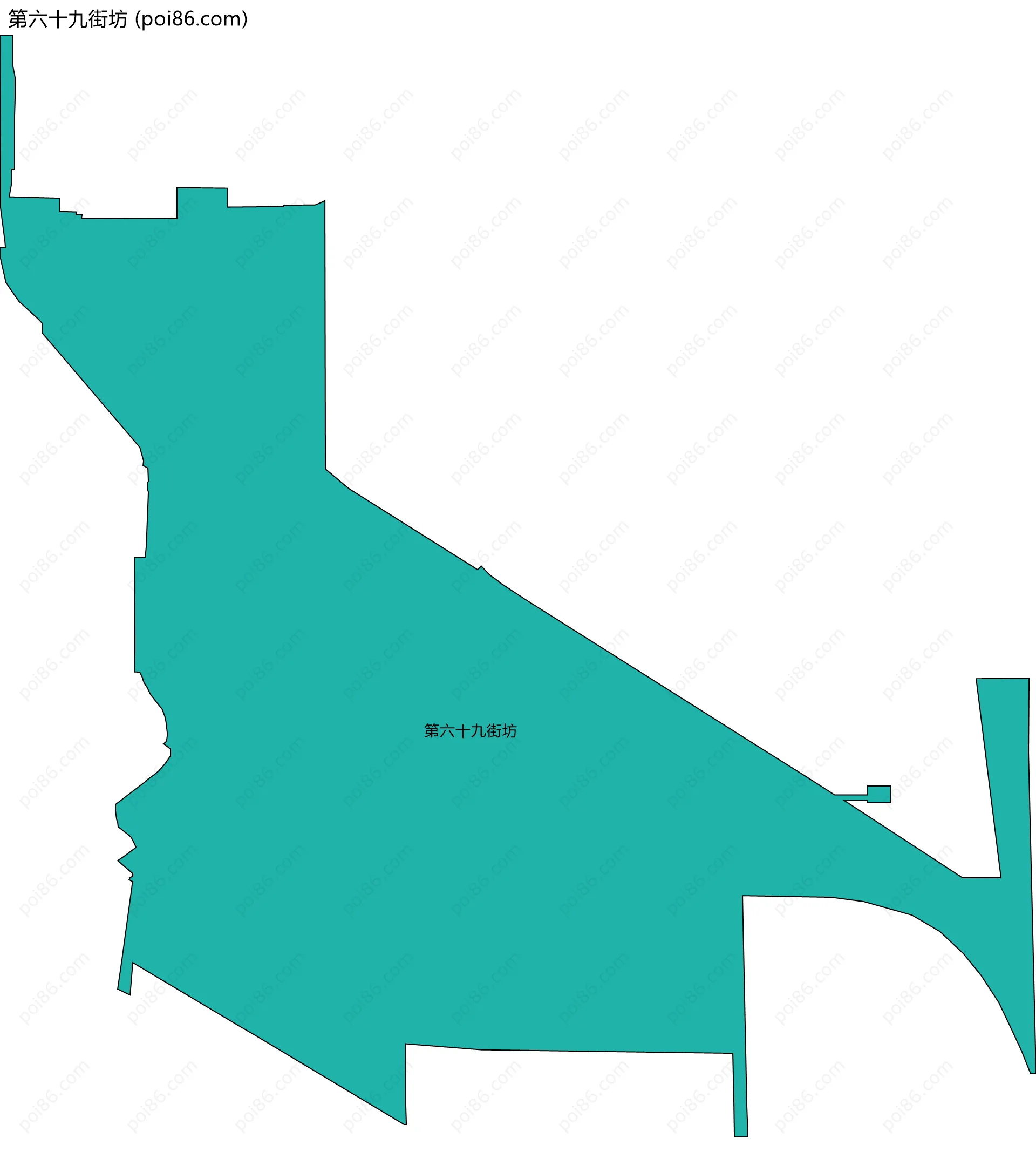 第六十九街坊边界地图