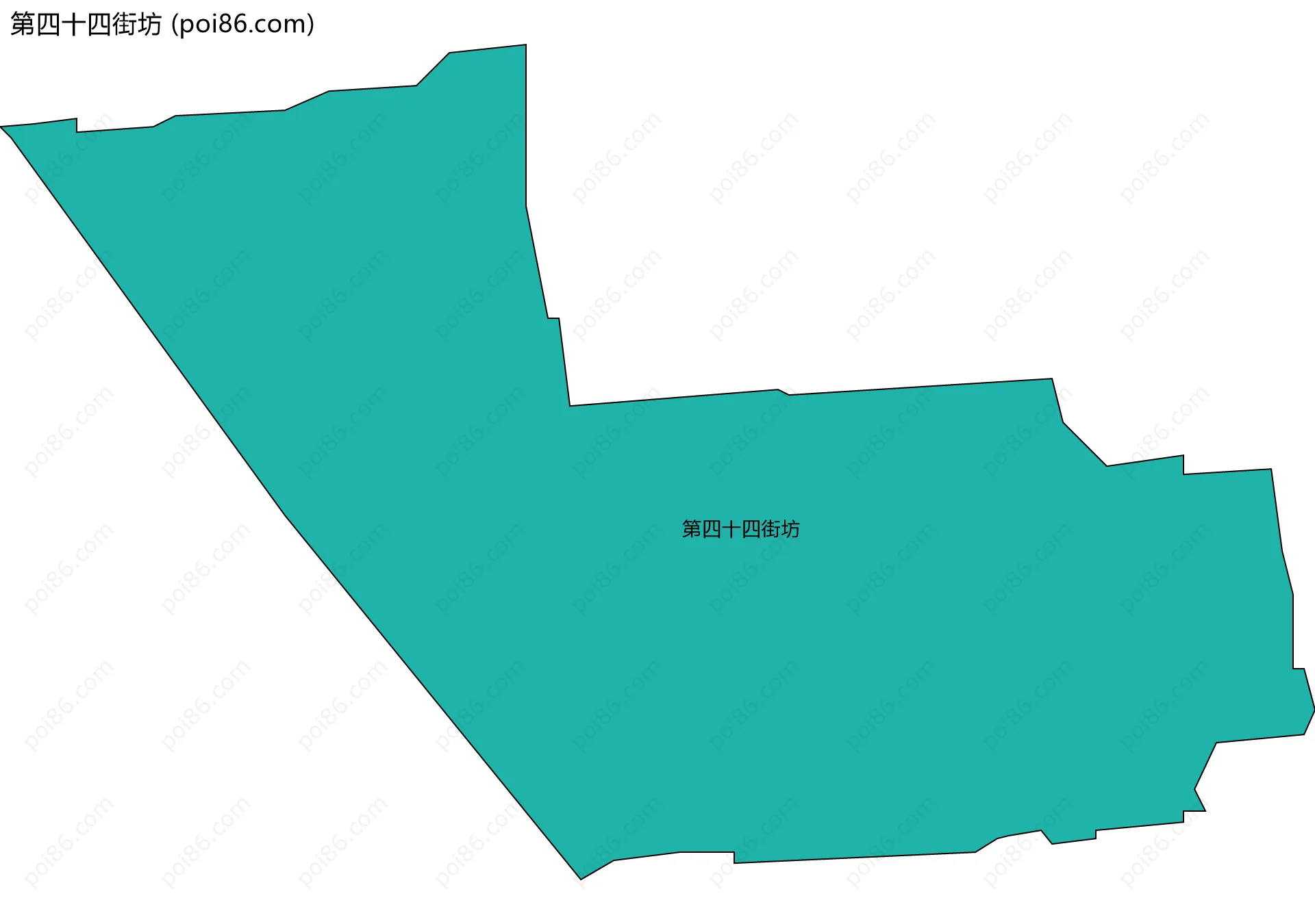 第四十四街坊边界地图