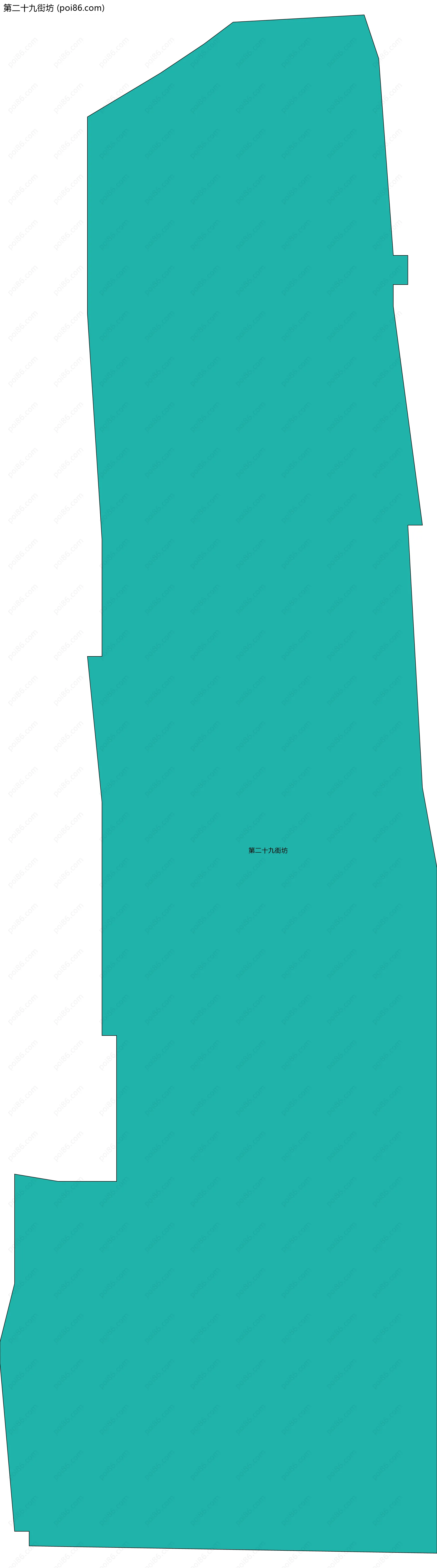 第二十九街坊边界地图
