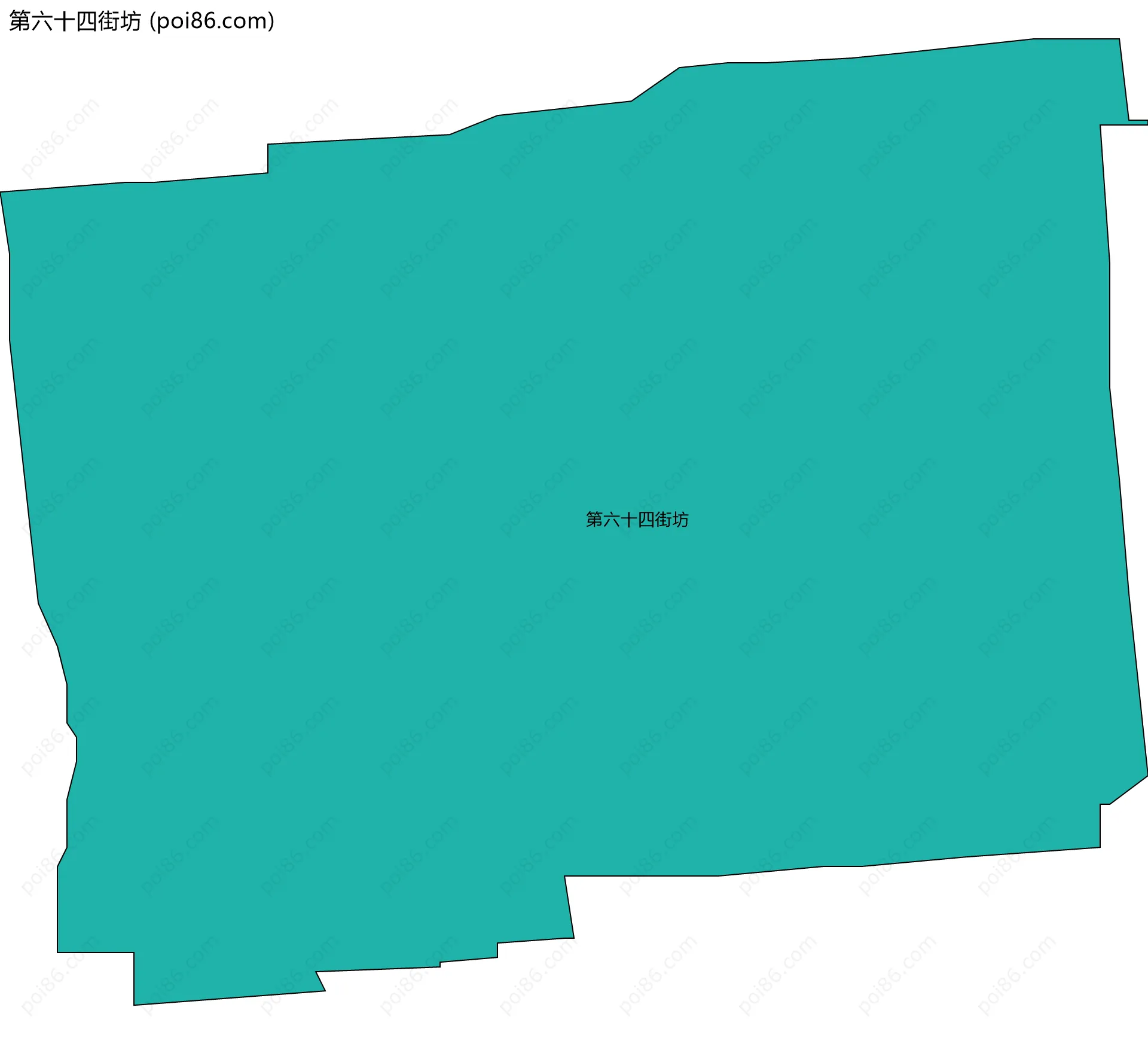 第六十四街坊边界地图
