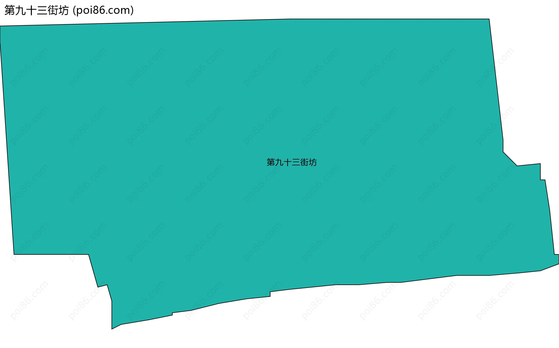 第九十三街坊边界地图
