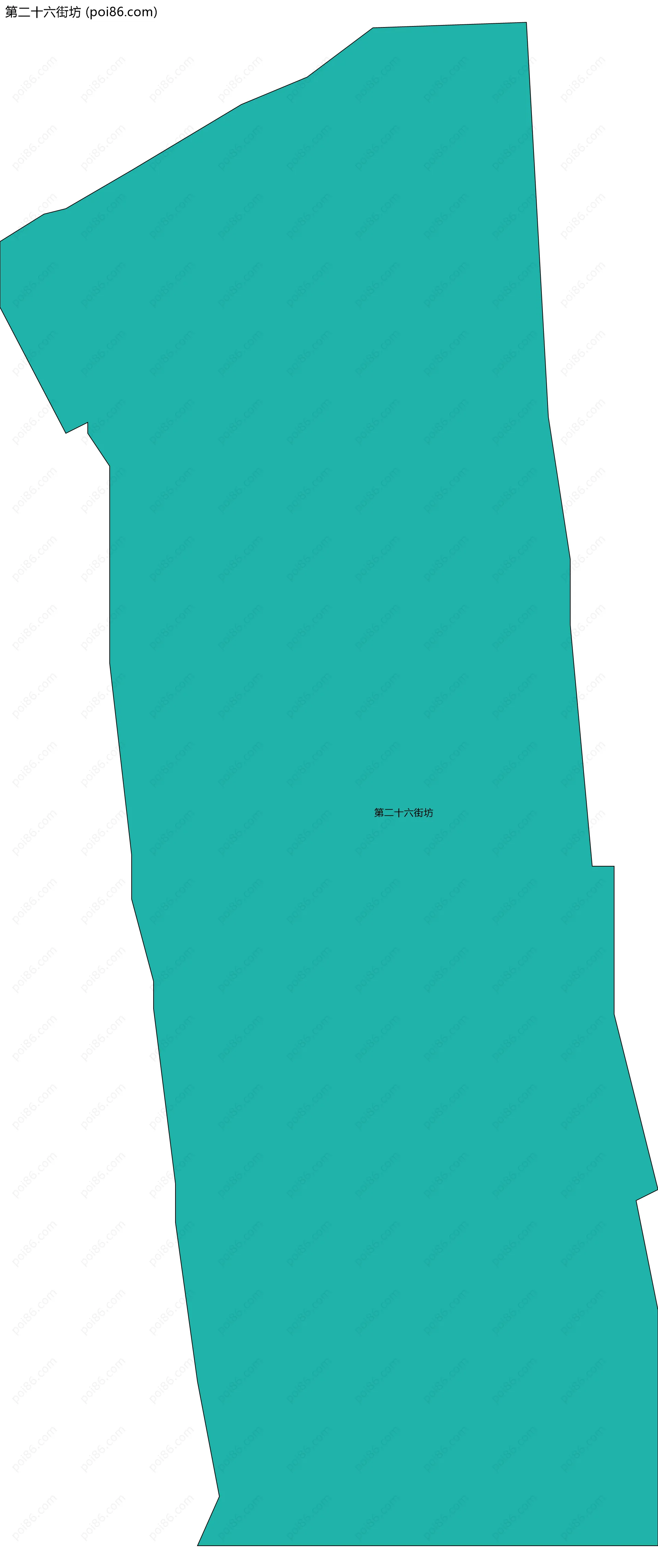 第二十六街坊边界地图