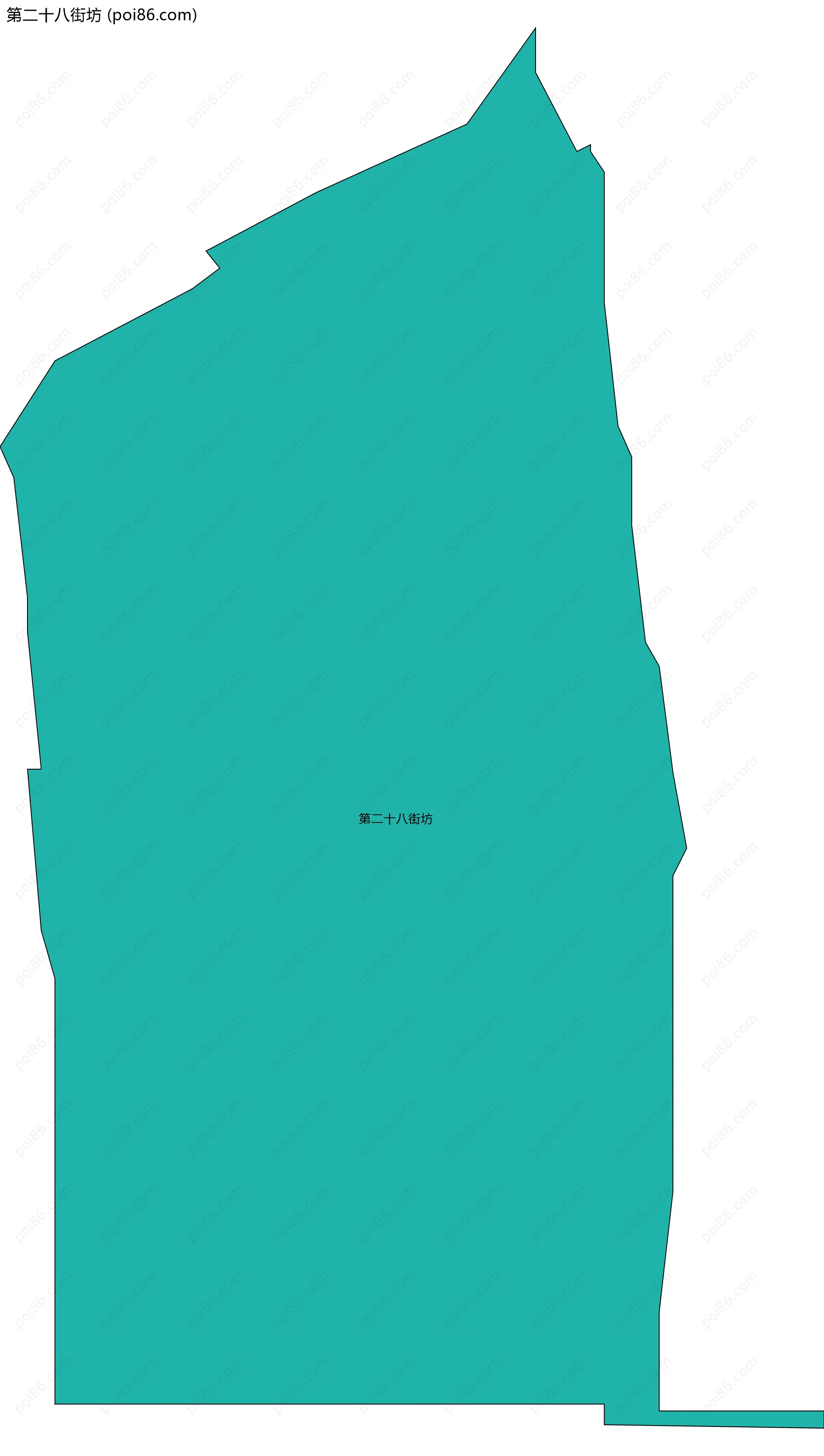 第二十八街坊边界地图