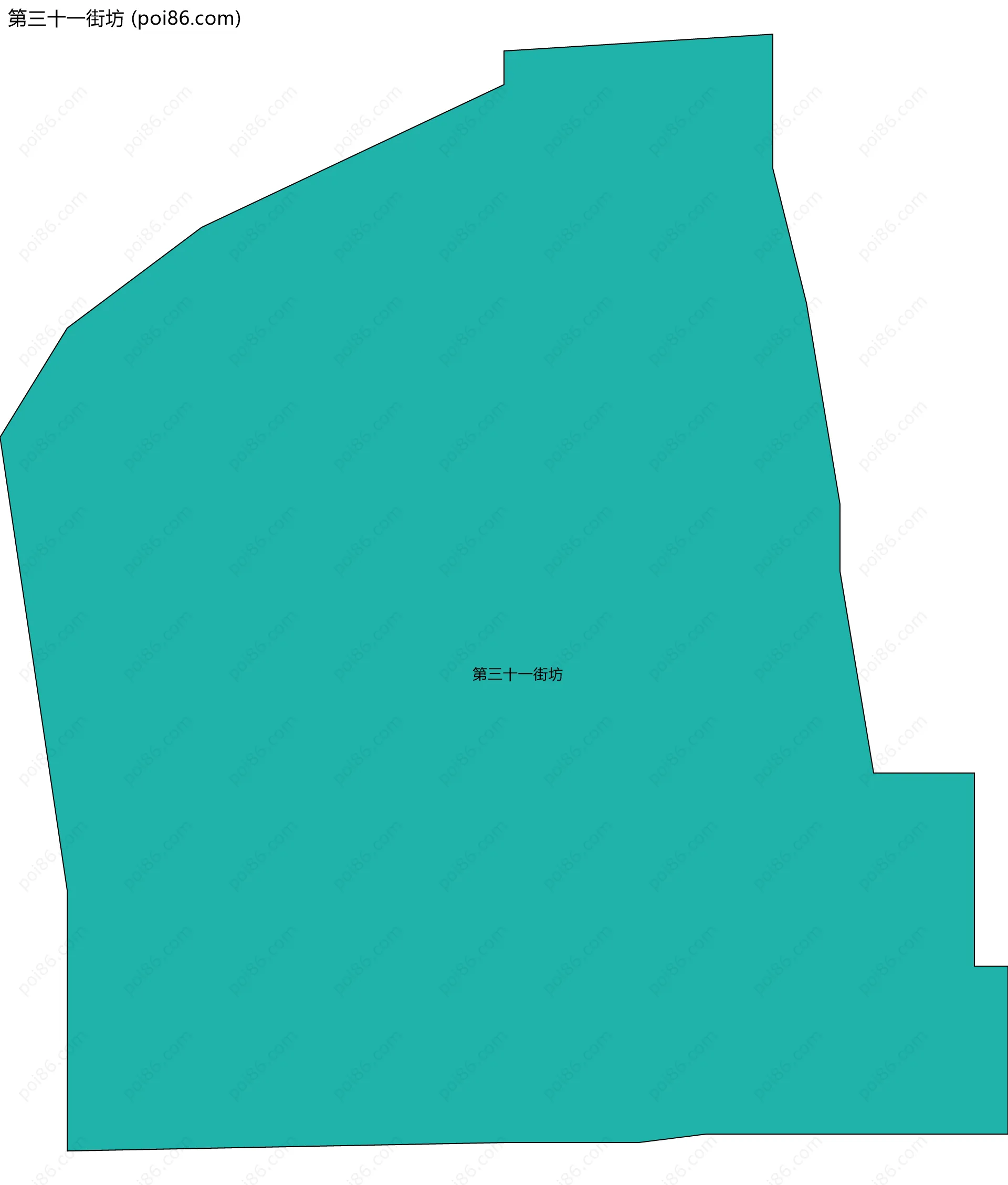 第三十一街坊边界地图