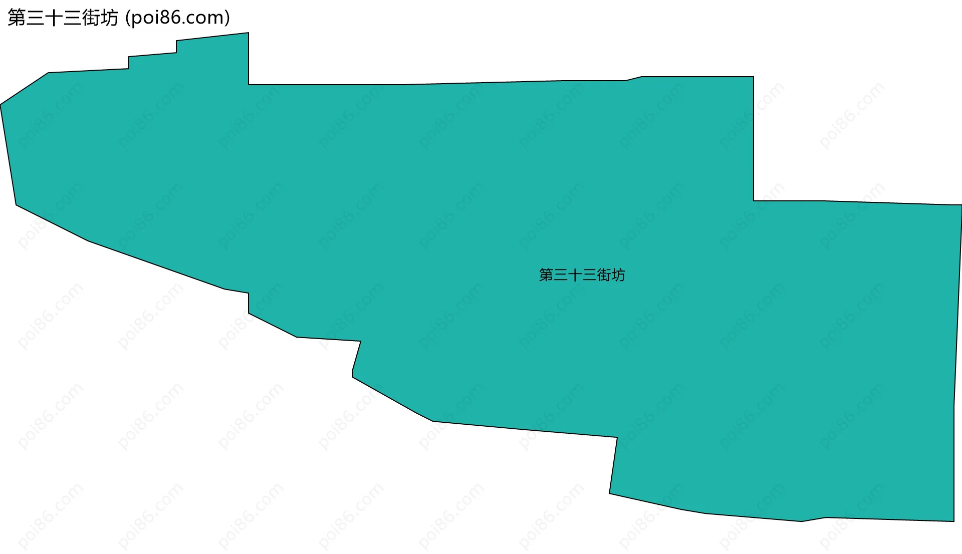 第三十三街坊边界地图
