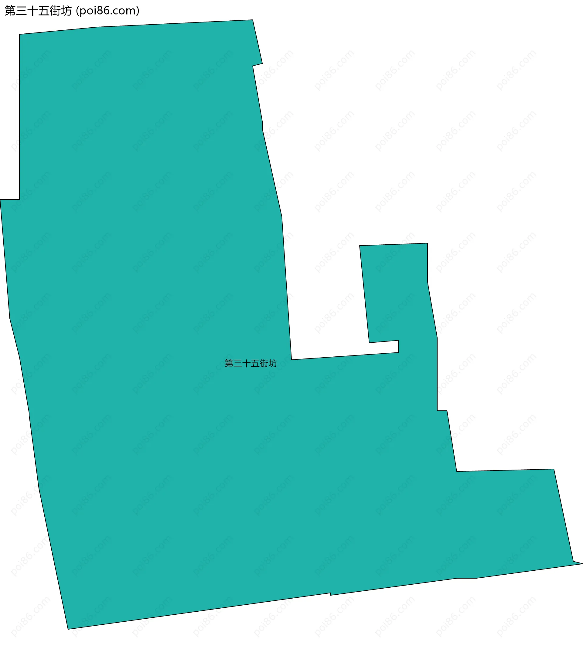 第三十五街坊边界地图